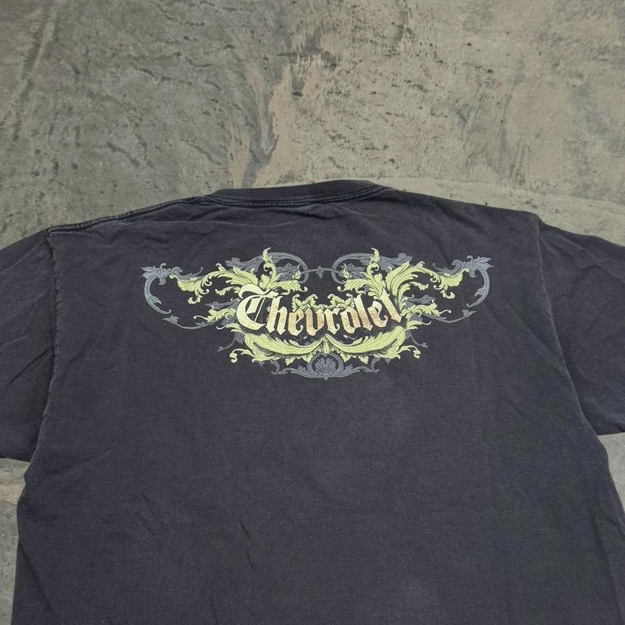 NASCAR × Vintage Vintage Y2K NASCAR Chevrolet Tribal Skulls & Wings T-Shirt Size US L / EU 52-54 / 3 - 5 Thumbnail