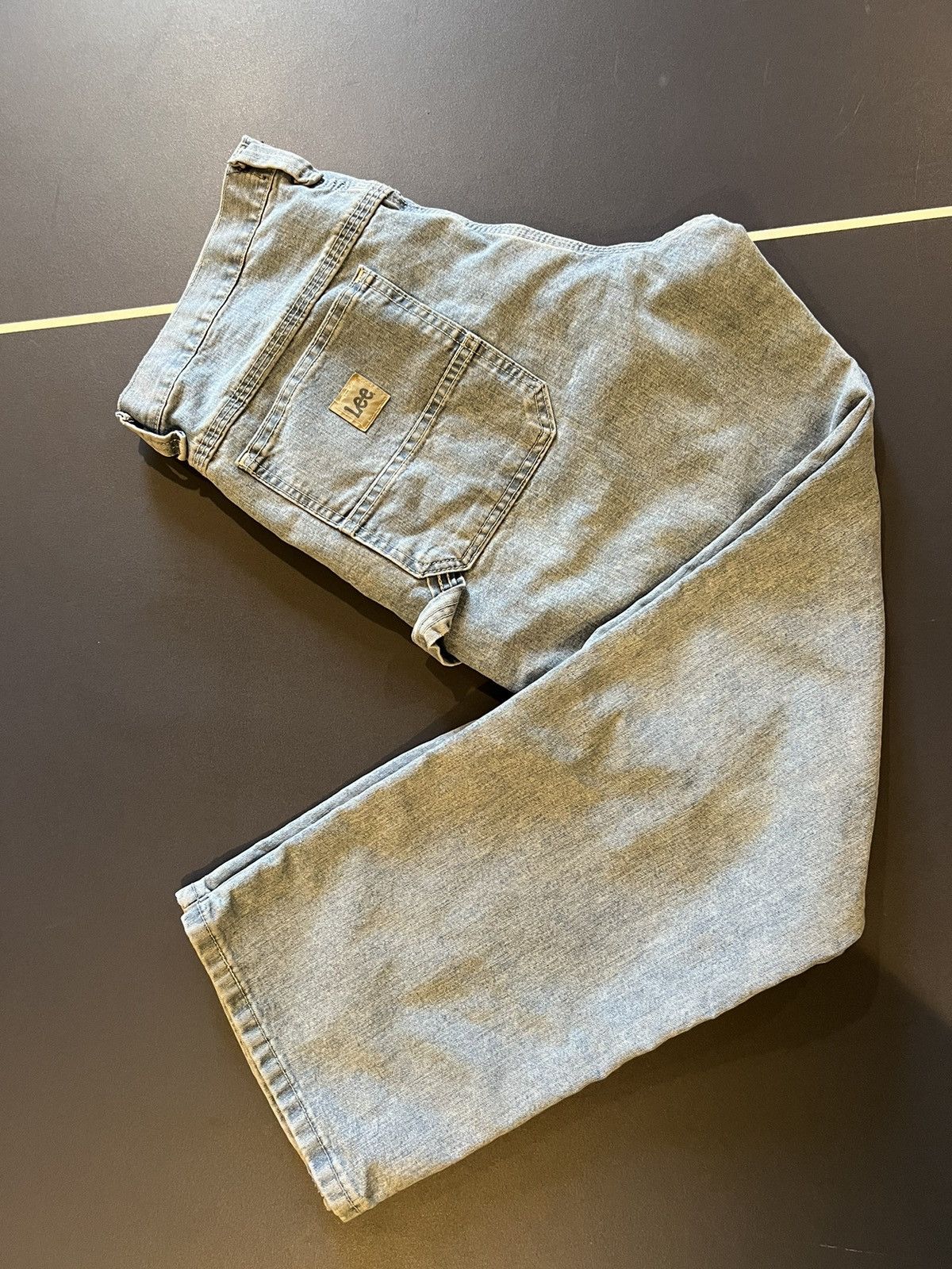 Lee Lee Cargos 33x29 Blue Denim Pants Size US 33 - 1 Thumbnail