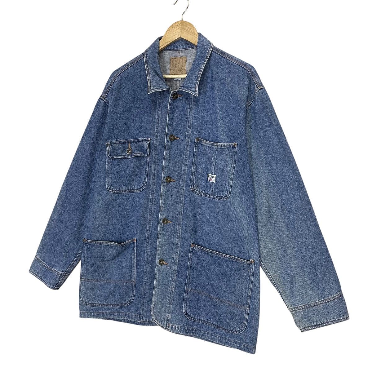 Japanese Brand × Vintage Vintage Pract Studio Denim Chore Jacket Size US L / EU 52-54 / 3 - 3 Thumbnail