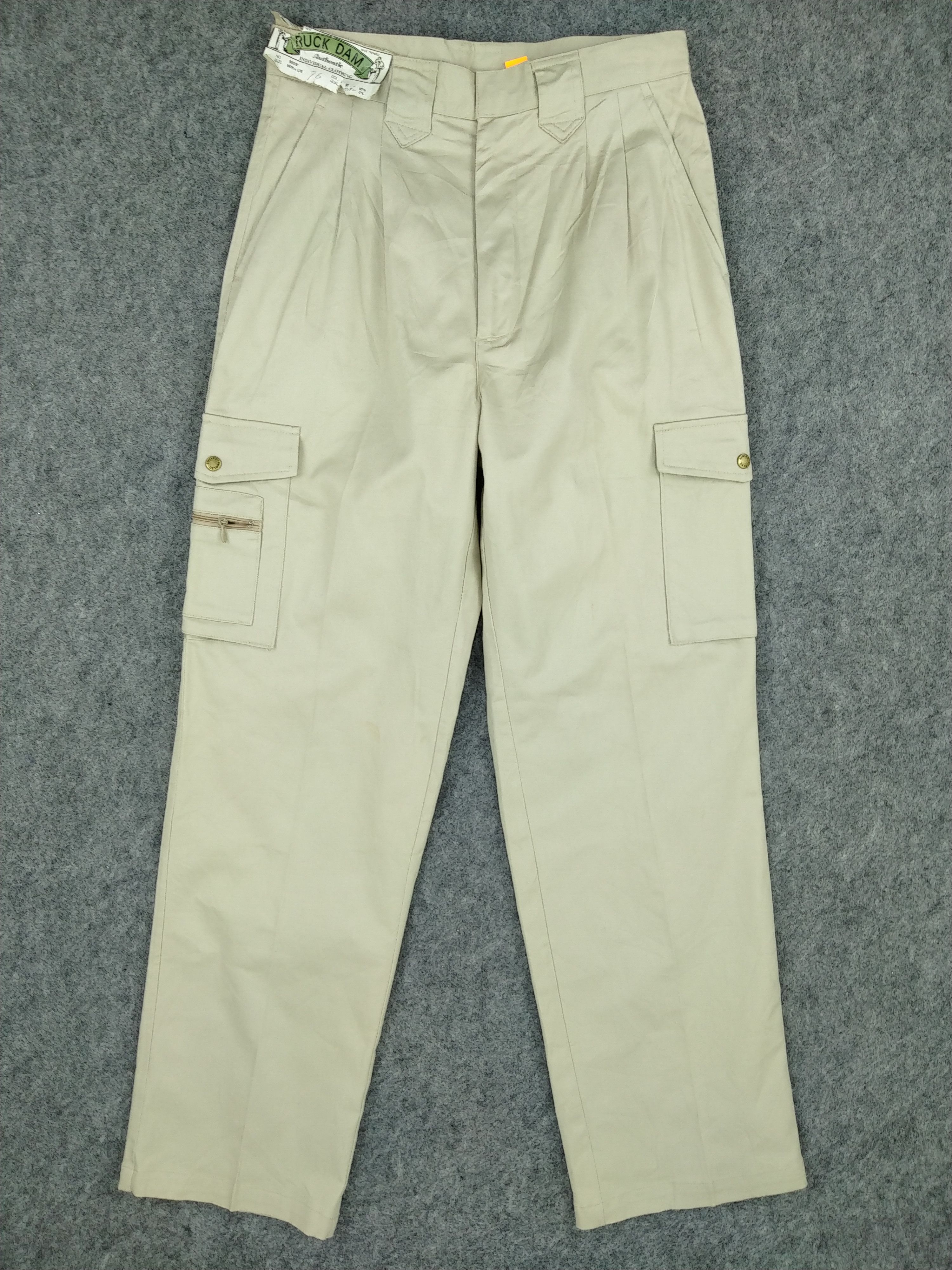 Japanese Brand Ruck Dam Japanese Brand Cargo Multi Pocket Pants CP188 Size US 29 - 1 Thumbnail