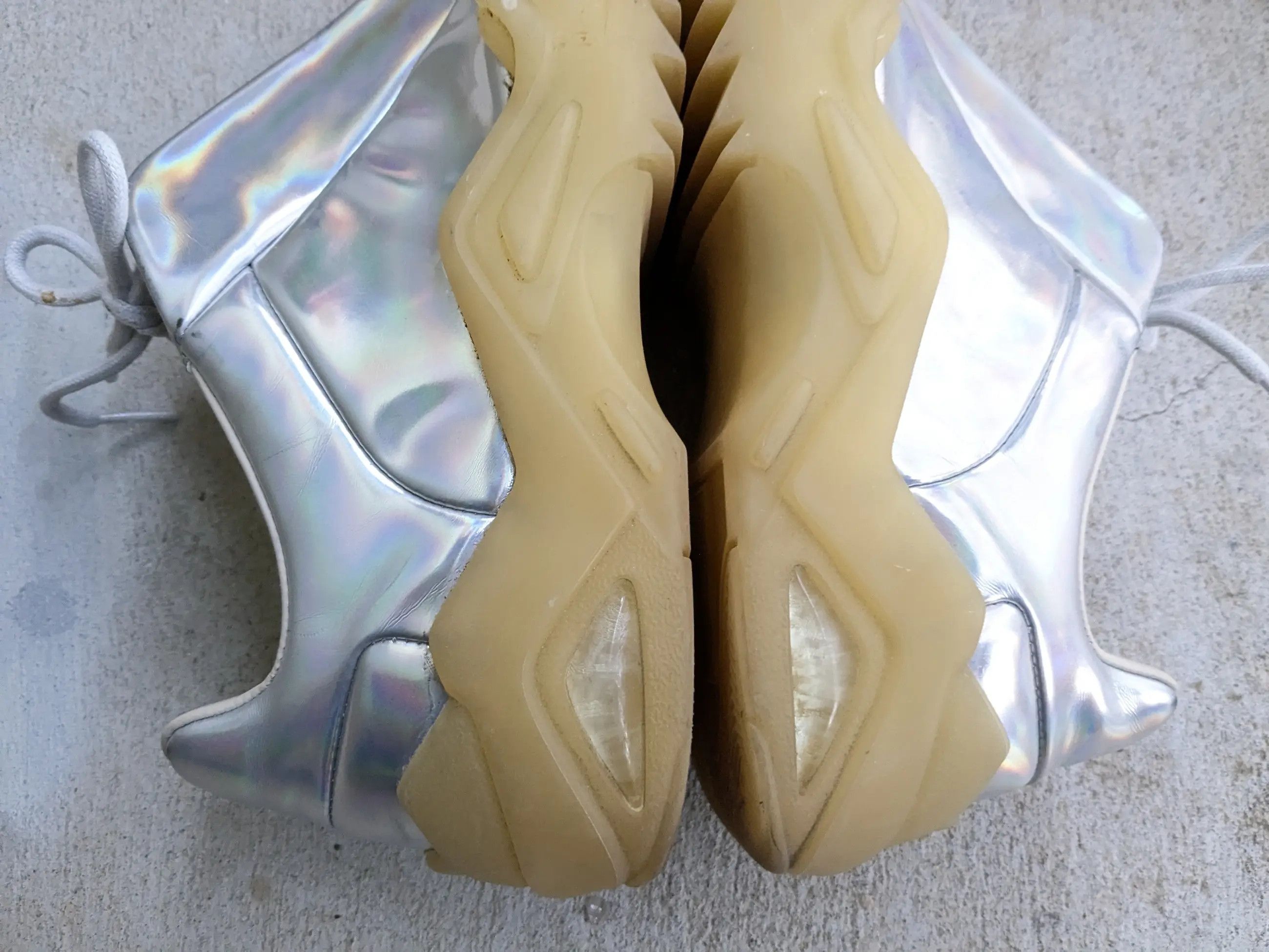 Maison Margiela Maison Margiela New Future Silver 8 41 Leather Low Tops Size US 8 / EU 41 - 11 Thumbnail