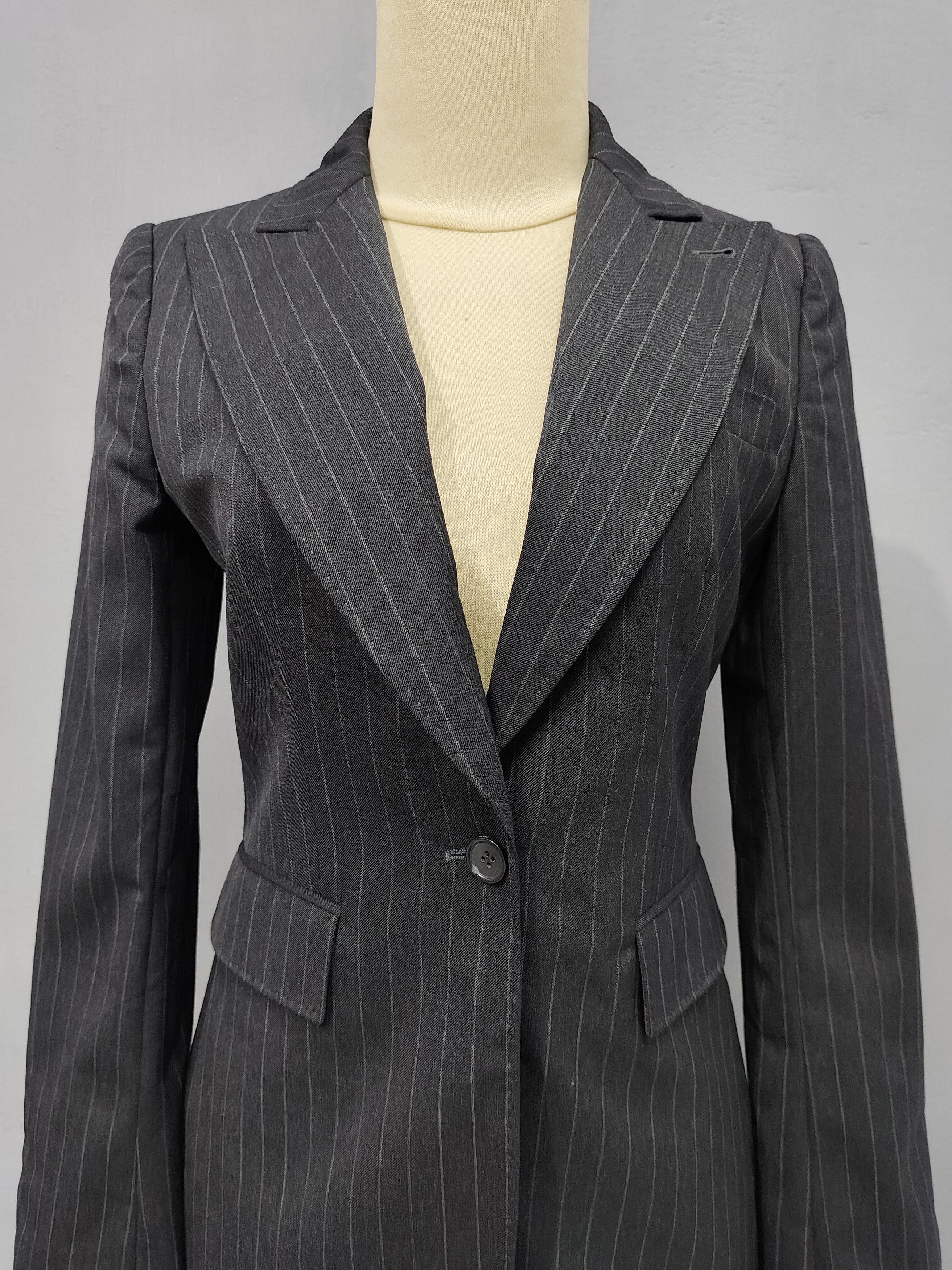 Dolce & Gabbana 00s Dolce Gabbana- Tailoring Pinstripe Slim Blazer Size M / US 6-8 / IT 42-44 - 2 Thumbnail
