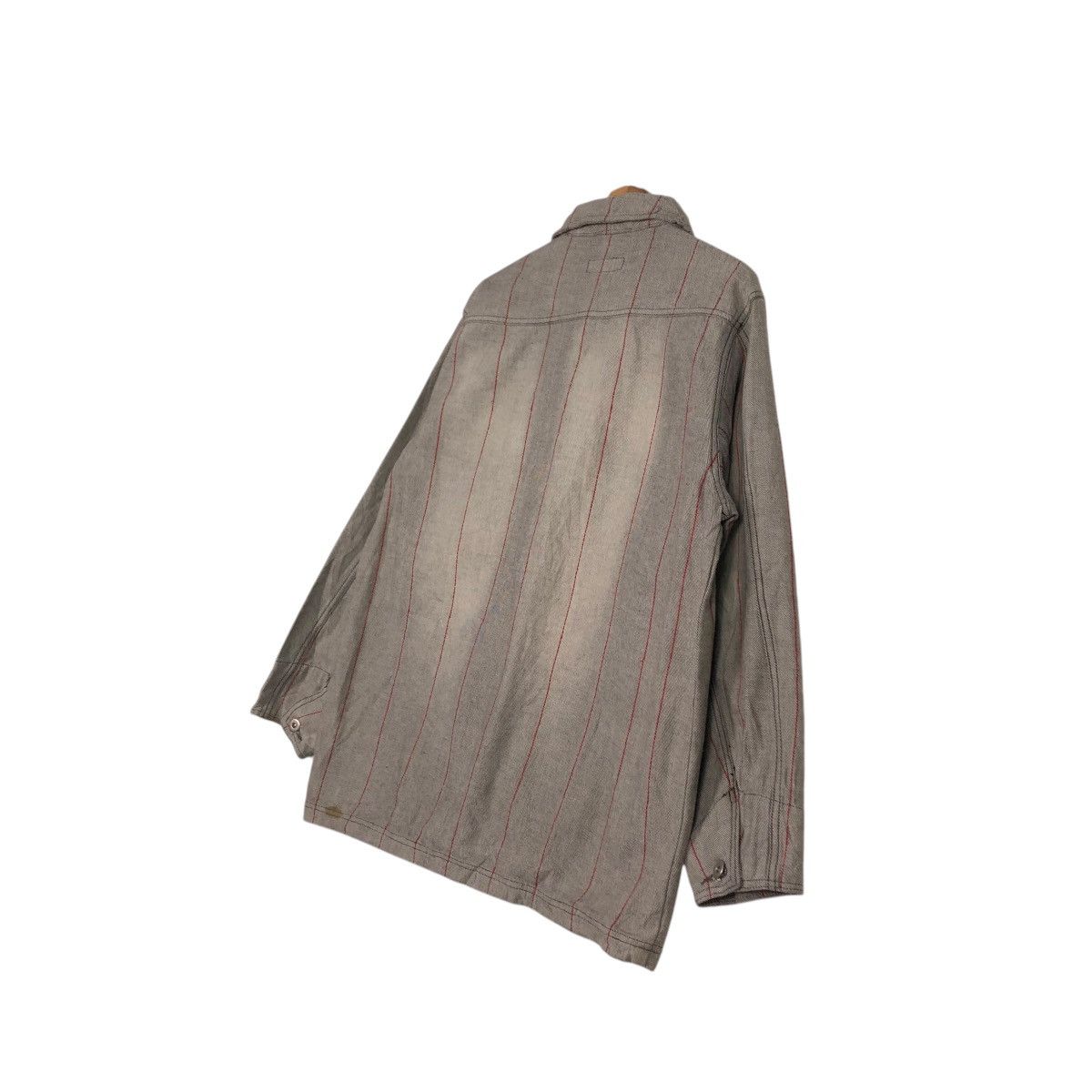Japanese Brand VINTAGE HICKORY CHORE STRIPED JACKET ELECTRONIC ISSEYMIYAKE Size US L / EU 52-54 / 3 - 12 Thumbnail