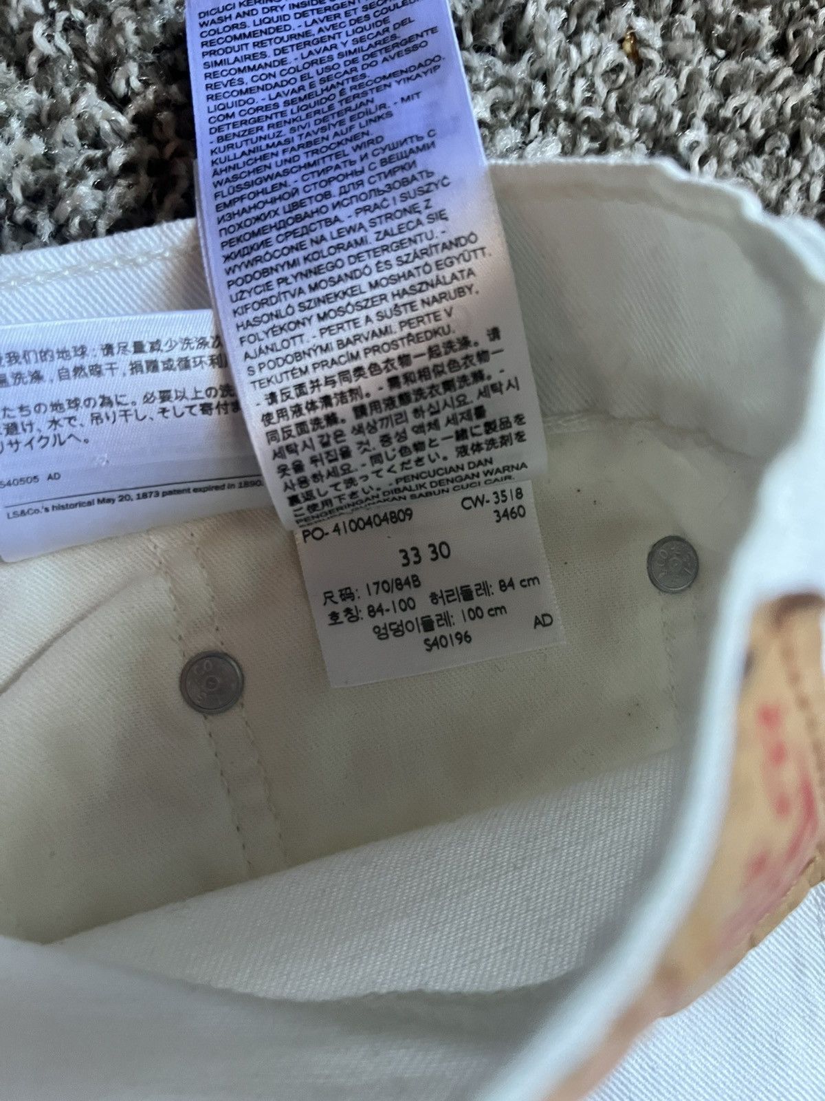 Levi's Levi off-white jeans Size US 33 - 3 Thumbnail