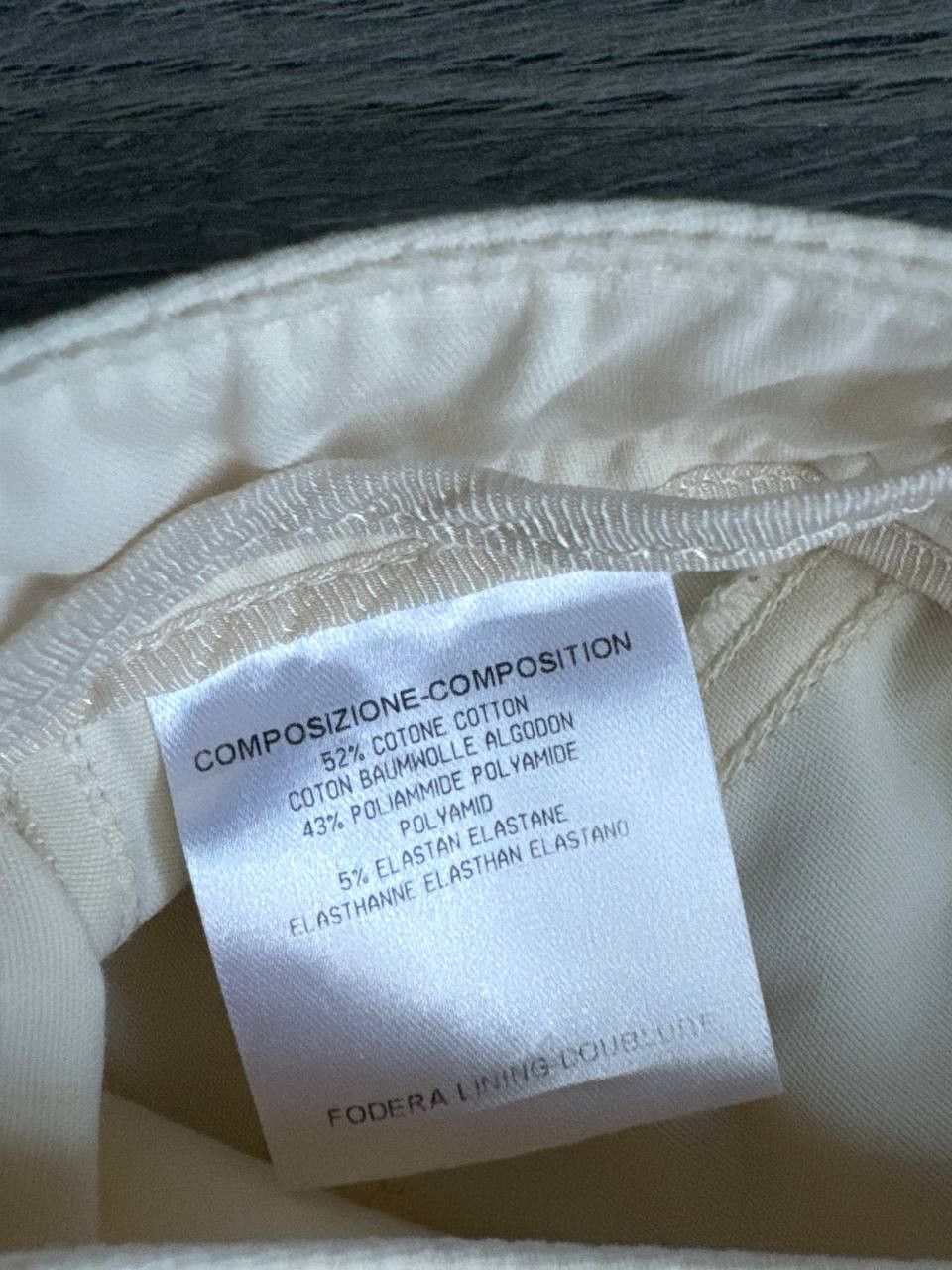 Gucci Vintage Gucci women’s pants white cotton steel logo Size 26" / US 2 / IT 38 - 12 Thumbnail