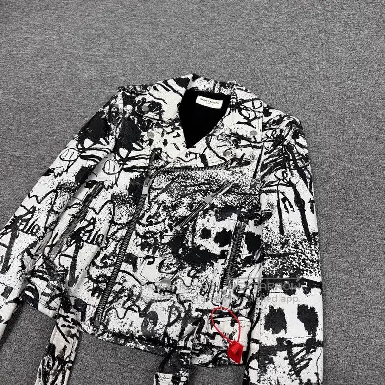 Saint Laurent Paris Saint Laurent Paris Black Leather Biker Jacket Size XS / US 0-2 / IT 36-38 - 3 Thumbnail