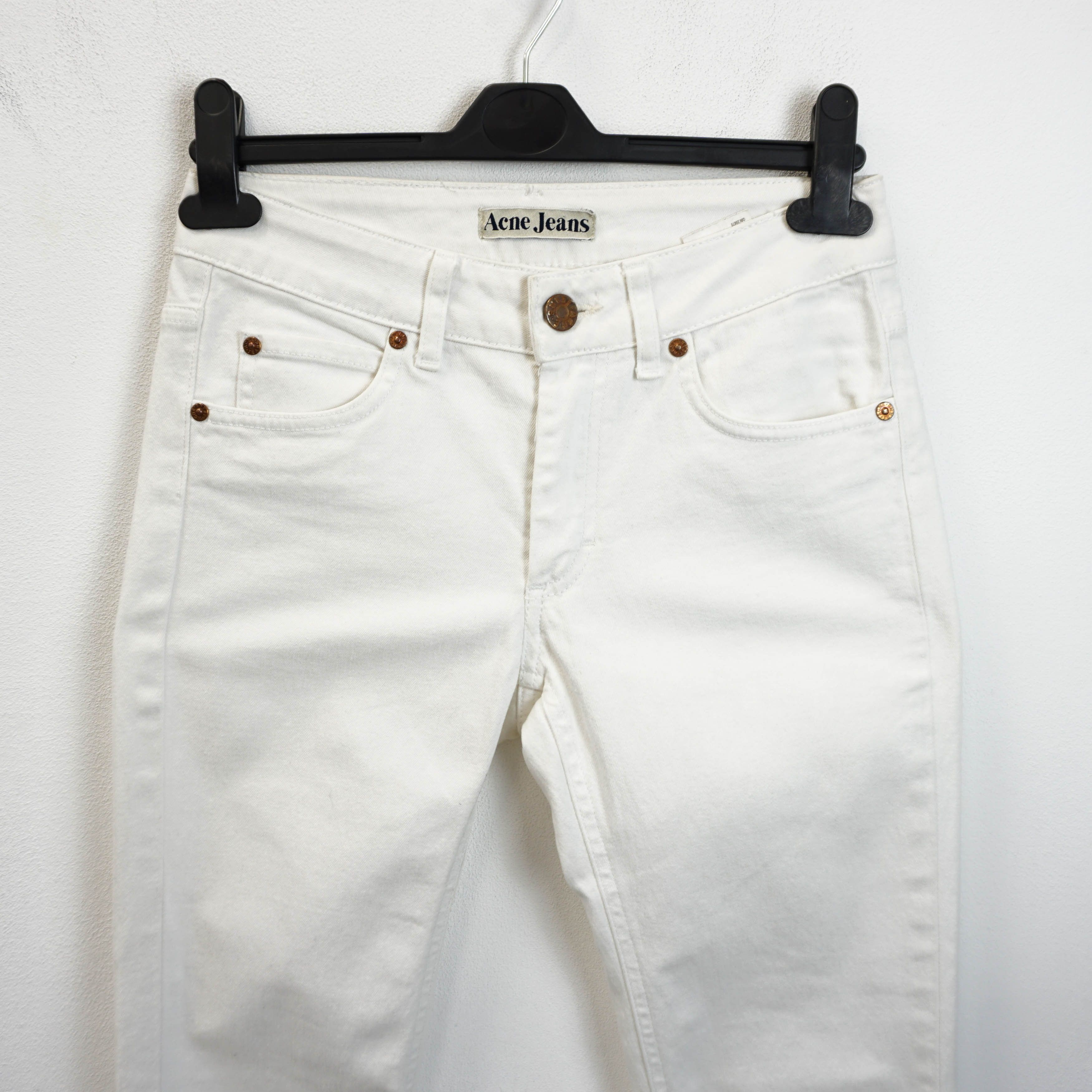 Acne Studios × Vintage Acne Studios Hex White Women's Jeans Size 26" / US 2 / IT 38 - 2 Thumbnail