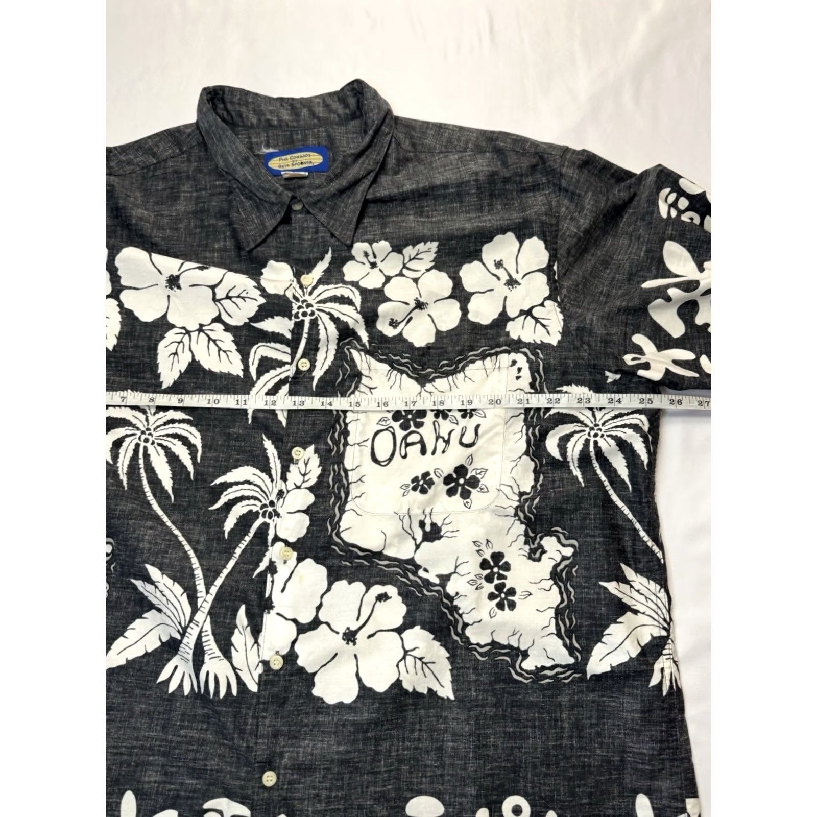 Reyn Spooner VINTAGE Reyn Spooner Hawaiian Shirt Oahu Black Cotton XXL Men Size US XXL / EU 58 / 5 - 5 Thumbnail