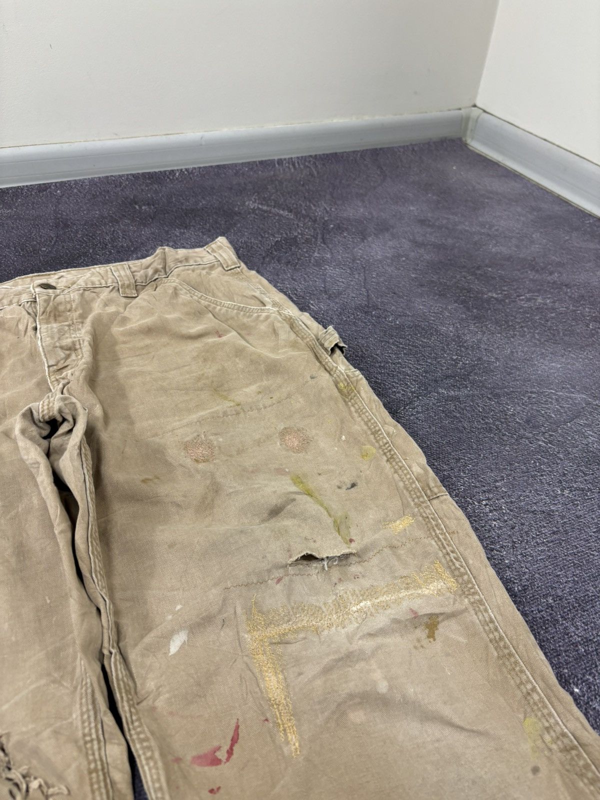 Carhartt Vintage Carhartt Relaxed Distressed Carpenter Baggy Pants Size US 36 / EU 52 - 15 Thumbnail