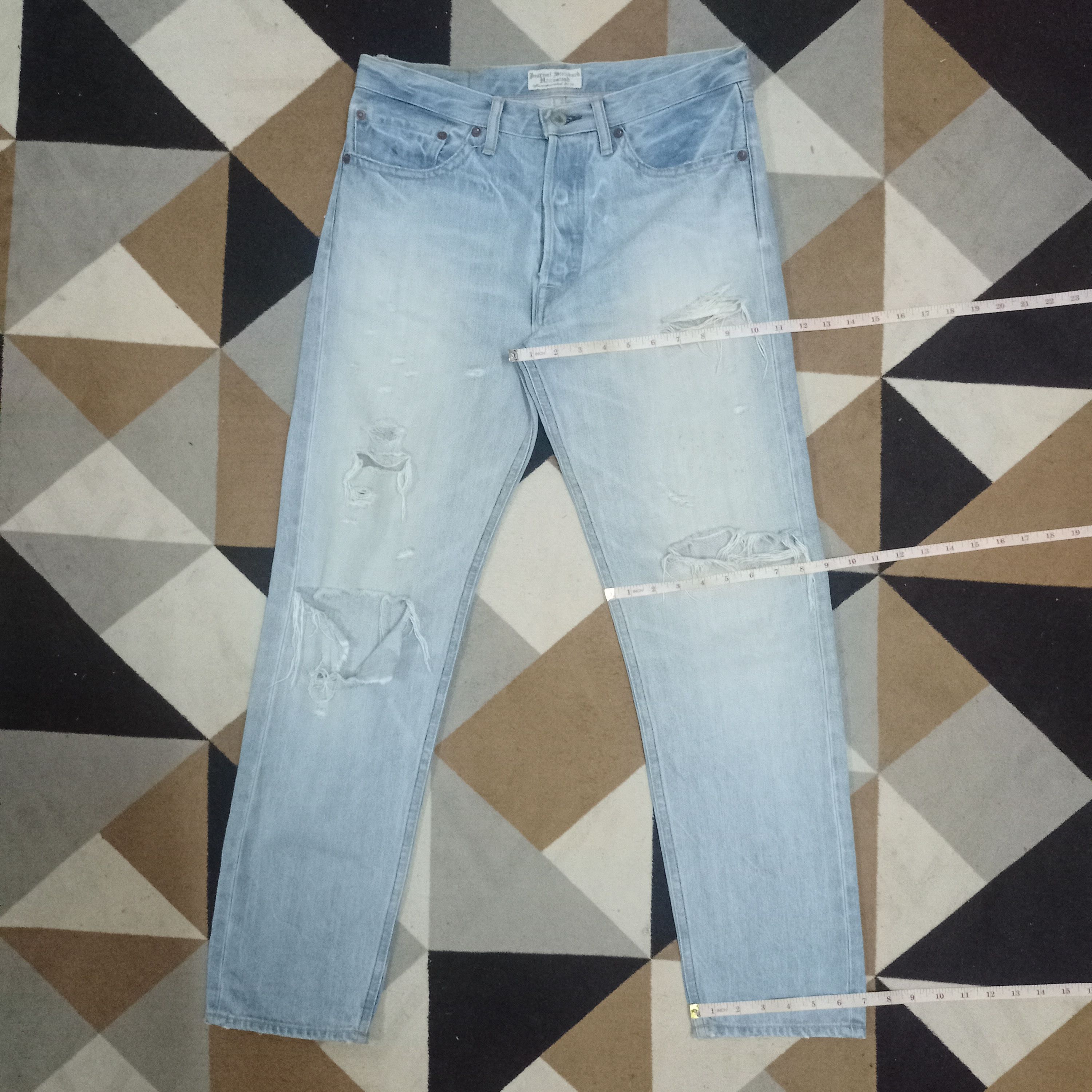 J.S. Homestead × Journal Standard SALES 🔥 Vintage Journal Standard Homestead Distressed Jeans Size US 32 / EU 48 - 12 Thumbnail