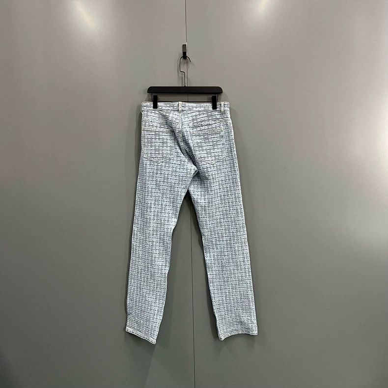 Givenchy Givenchy SizeM Light Blue Logo Jacquard Denim Pants Size US 30 / EU 46 - 2 Thumbnail