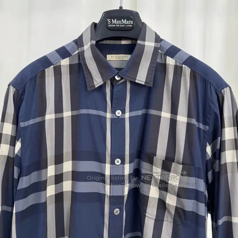 Burberry Burberry Mid-Length Cotton Logo Check Shirt. Size US M / EU 48-50 / 2 - 3 Thumbnail