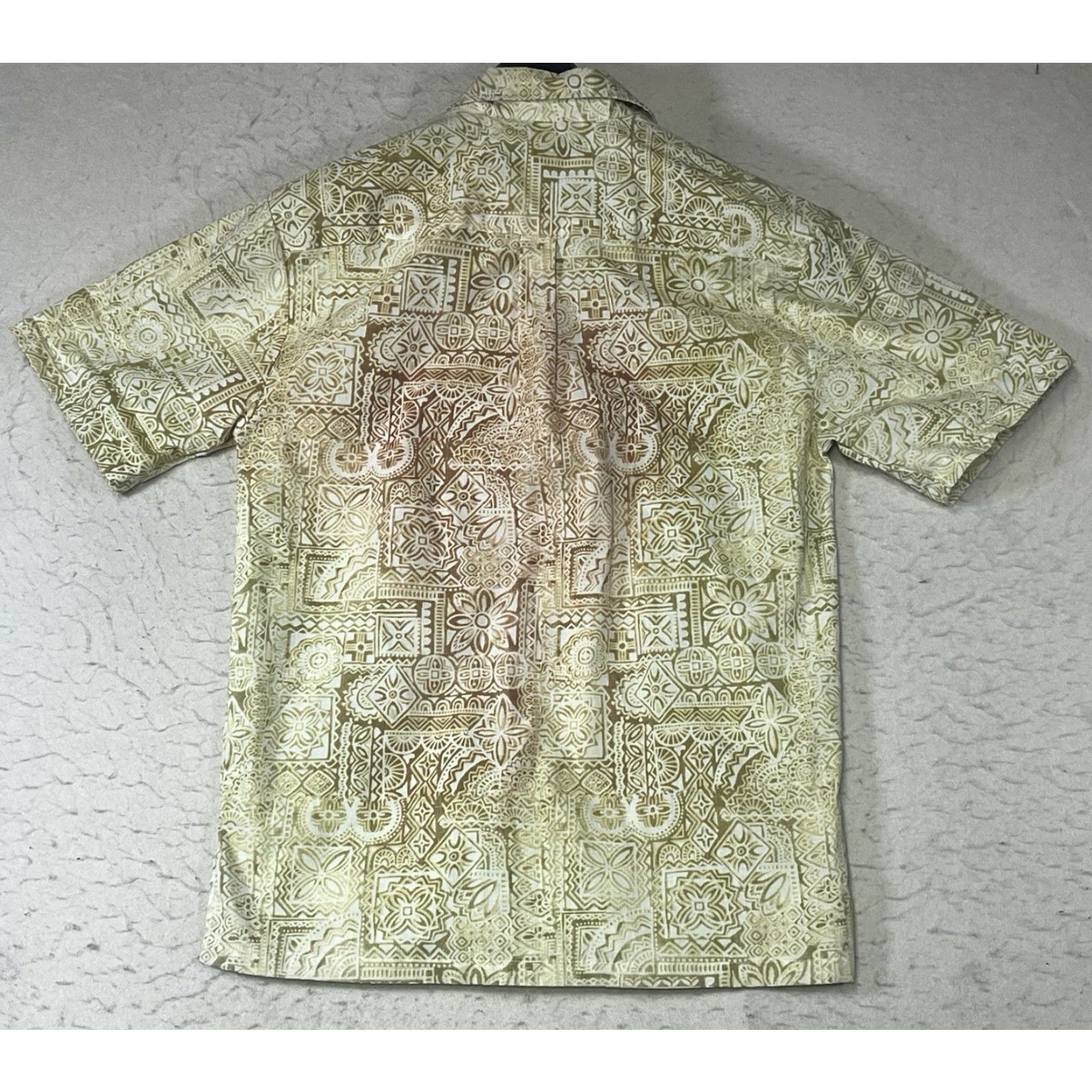 Vintage VINTAGE Duke Kahanamoku Hawaiian Button-Up Shirt Men XS Yellow Floral Short Sleeve Collared Cotton Made in USA Size US XS / EU 42 / 0 - 2 Thumbnail