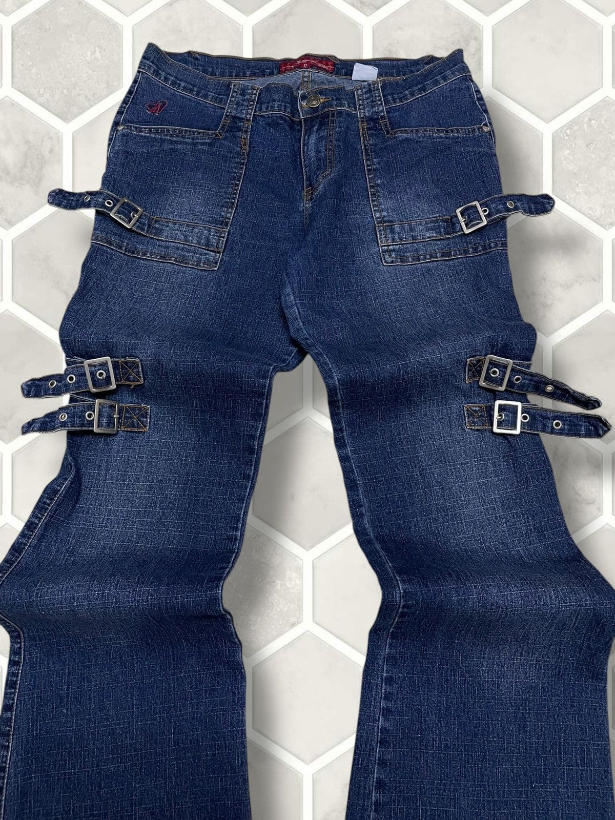 Hysteric Glamour Vintage Original Designer Japan Angela Bondage Flared Denim Size US 32 / EU 48 - 4 Thumbnail