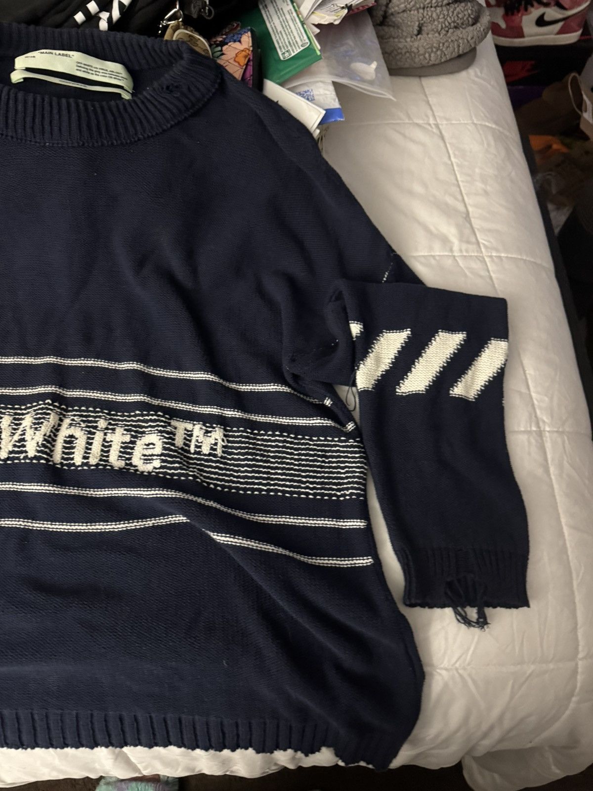 Off-White Off-White Knitwear Sweater Size US L / EU 52-54 / 3 - 2 Thumbnail