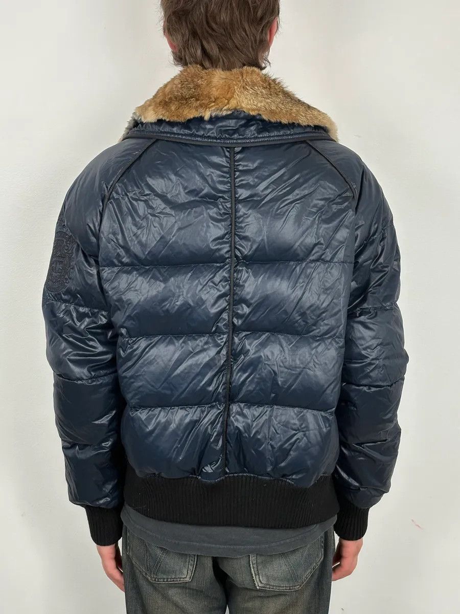 Just Cavalli FW2008 Cavalli Fur Collar Navy Puffer Jacket Size US M / EU 48-50 / 2 - 3 Thumbnail