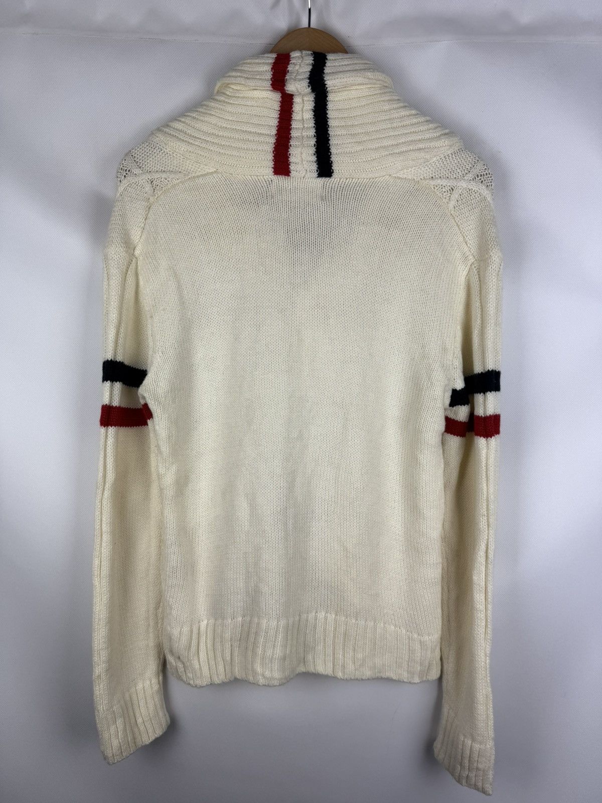Japanese Brand Lock Heaven Japanese Cable Knit Shawl Cardigan Sweater Size US L / EU 52-54 / 3 - 15 Thumbnail