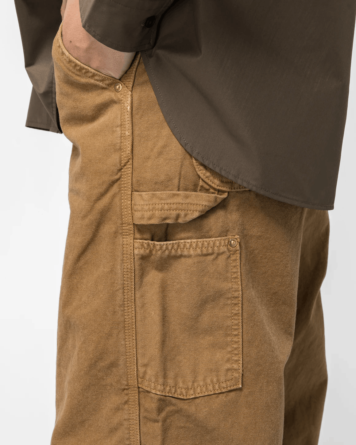 Orslow orSlow Dad's Fit Painter Pants Brown Duck Canvas Size 2 Size US 33 - 7 Thumbnail