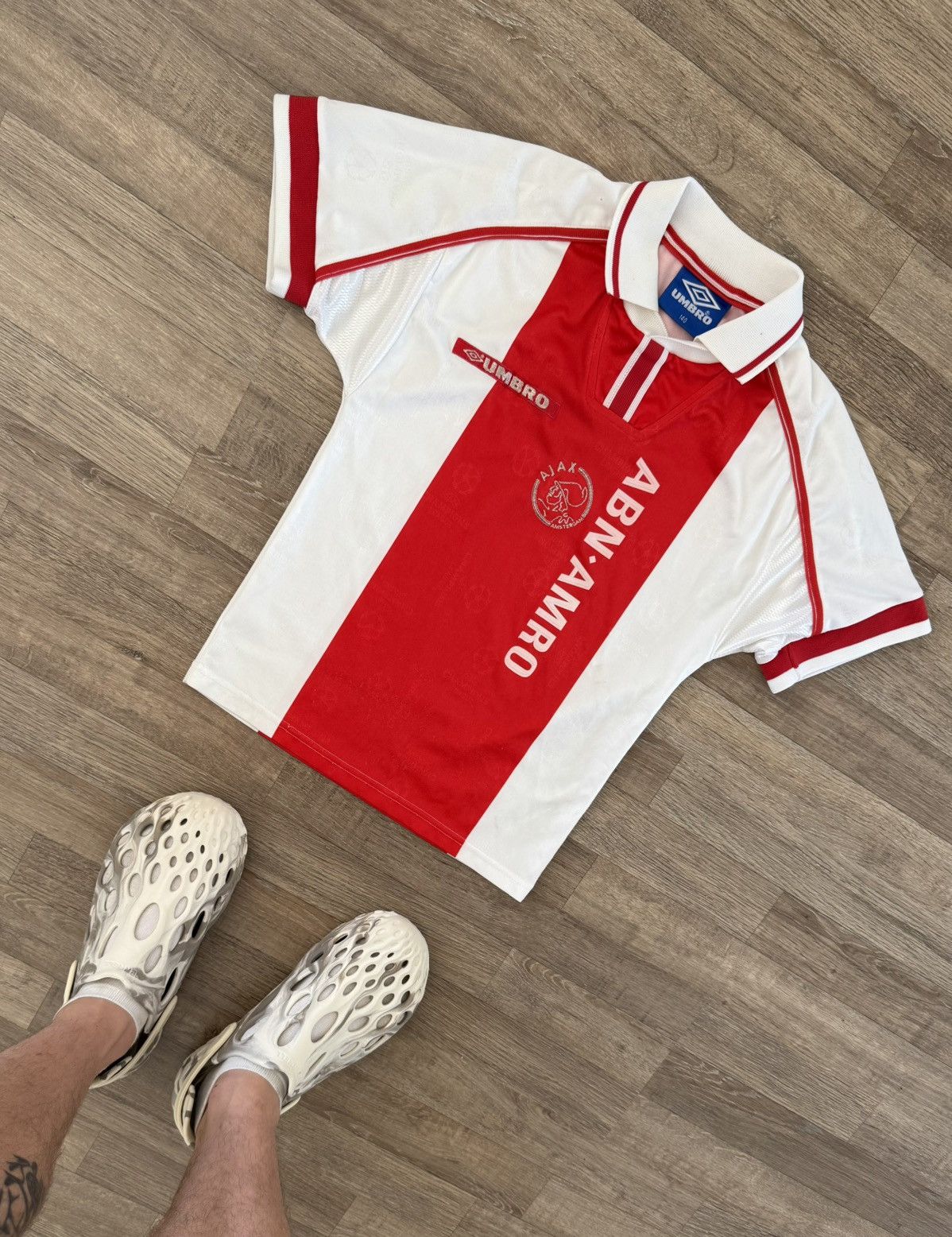Umbro Vintage 1998 Umbro Ajax Rare Soccer Football Jersey Size US XXS / EU 40 - 1 Thumbnail