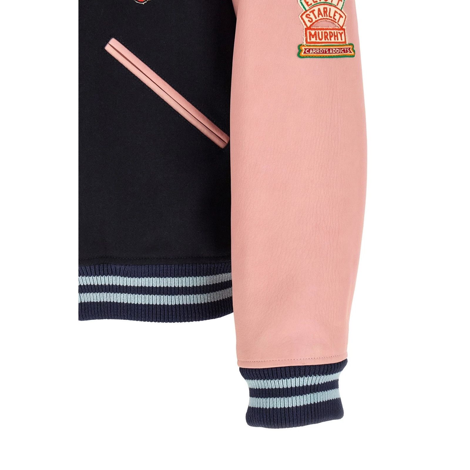 Kenzo Kenzo Badges Pink Wool Bomber Jacket New & Authentic (Men's Size US S / EU 44-46 / 1 - 4 Thumbnail
