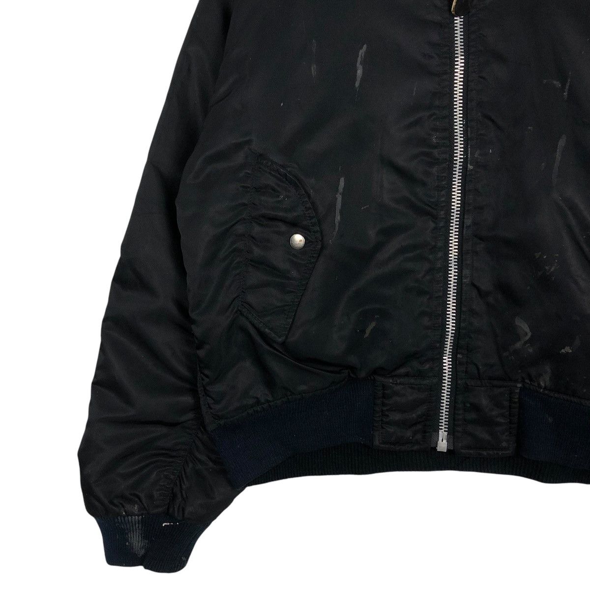 Japanese Brand 🔥VINTAGE BOMBER JACKET MA-1 MILITARY IRISH ISSEY MIYAKE Size US M / EU 48-50 / 2 - 6 Thumbnail