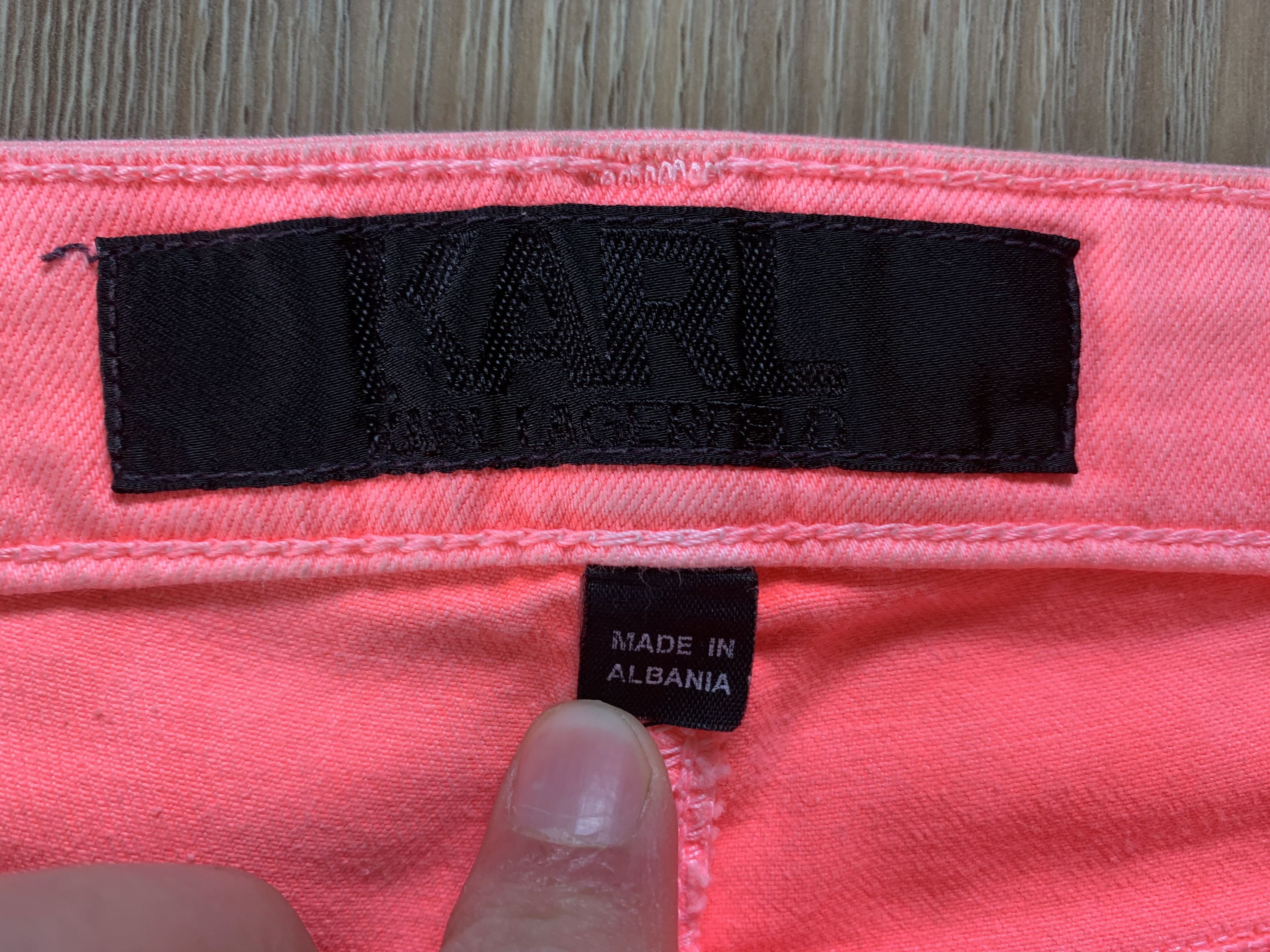 Karl Lagerfeld × Vintage Karl Lagerfeld Womens Skinny Pink Jeans Size 26" / US 2 / IT 38 - 5 Thumbnail