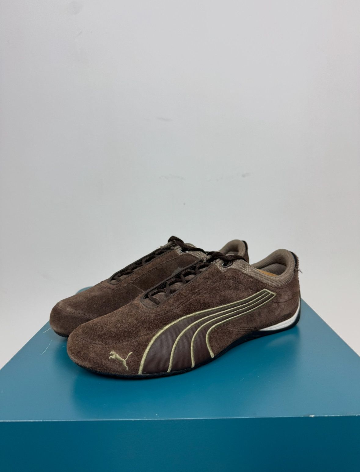 Puma Speedcat Vintage Brown Suede Sneakers Sz 41