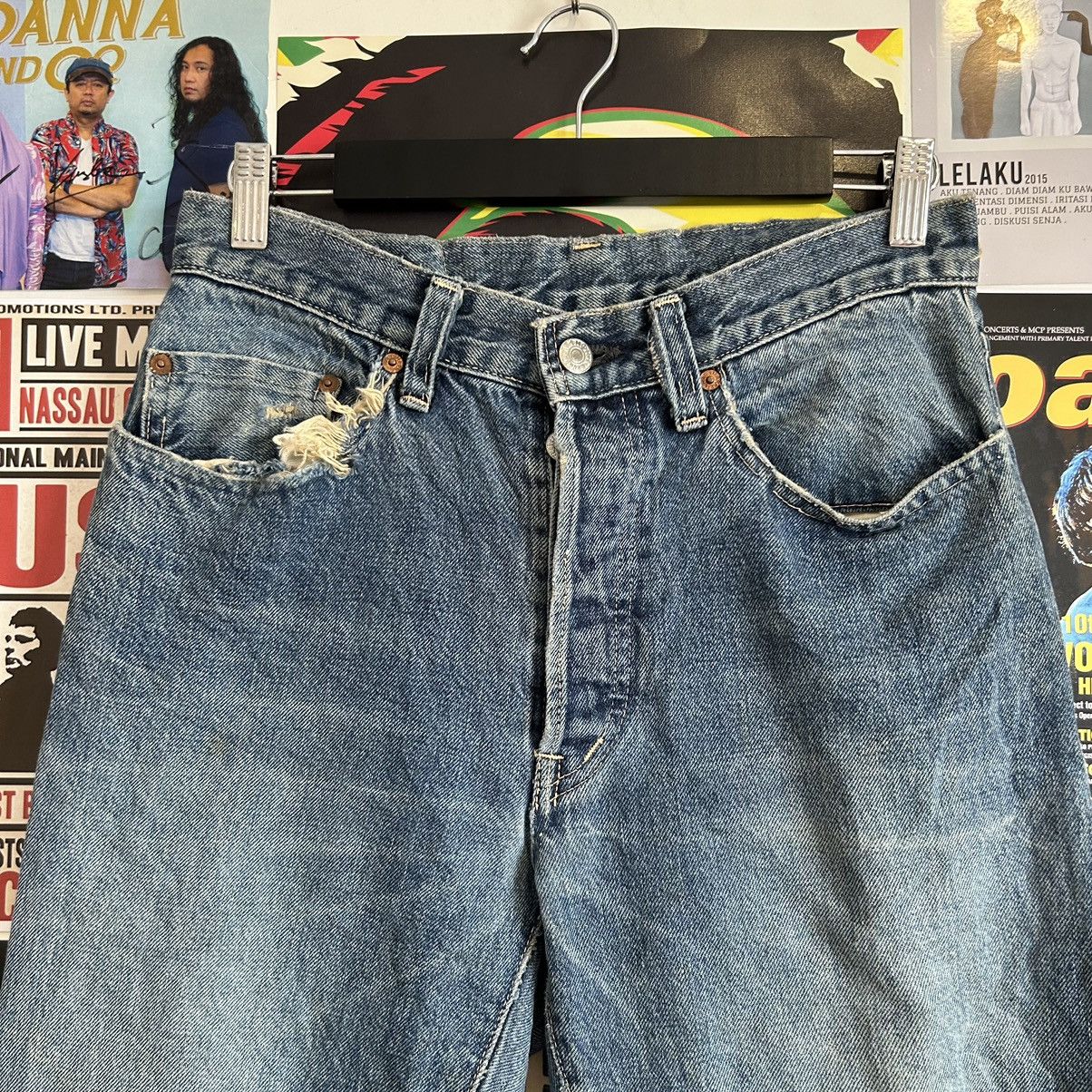 Vintage Vintage Iron HR Market Selvedge Distressed Denim Size US 30 / EU 46 - 2 Thumbnail