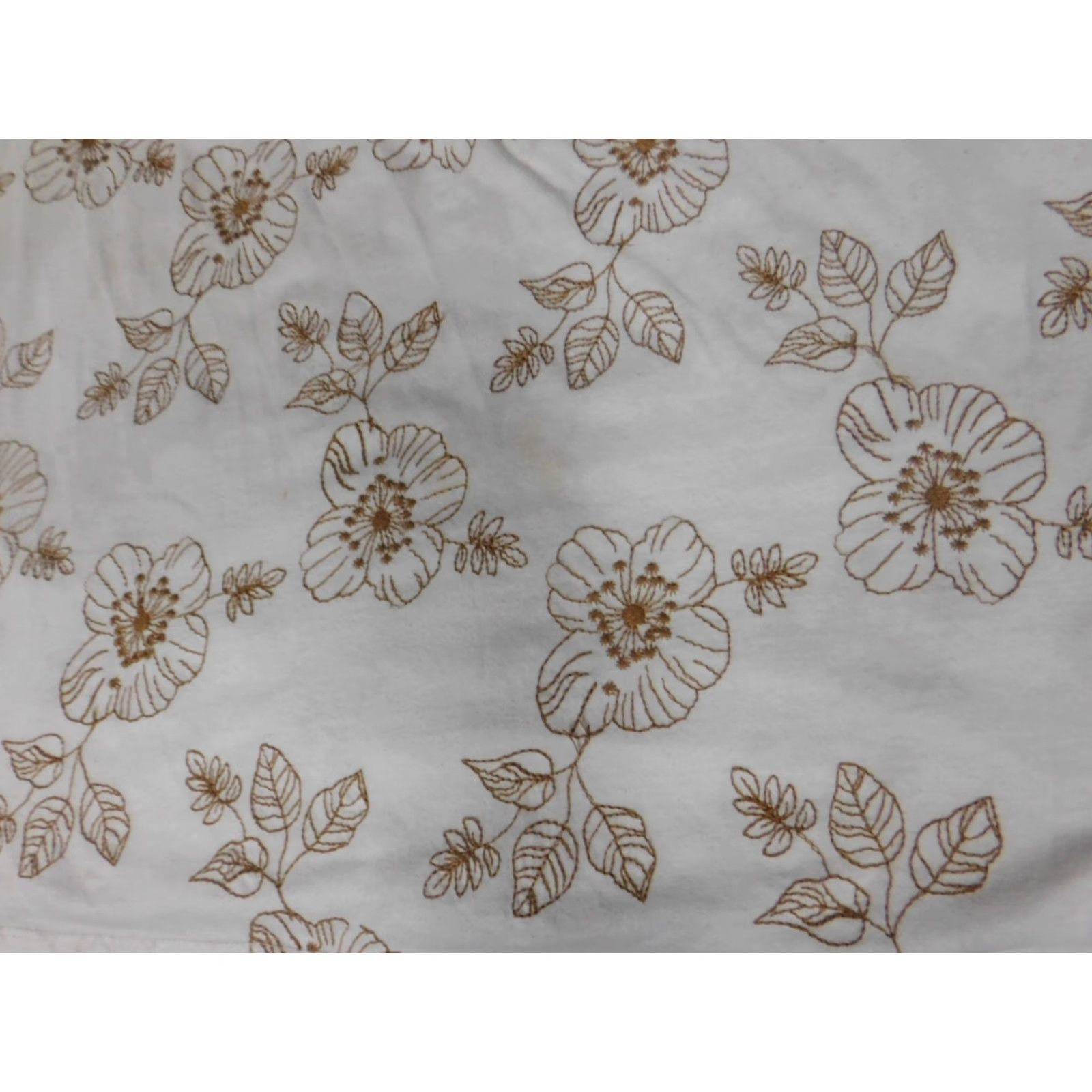 Vintage Cathy Daniels Womens Blouse L White Floral Pullover Short Sleeve Collared Button Breathable Stretch Classic Casual Regular Size L / US 10 / IT 46 - 5 Thumbnail