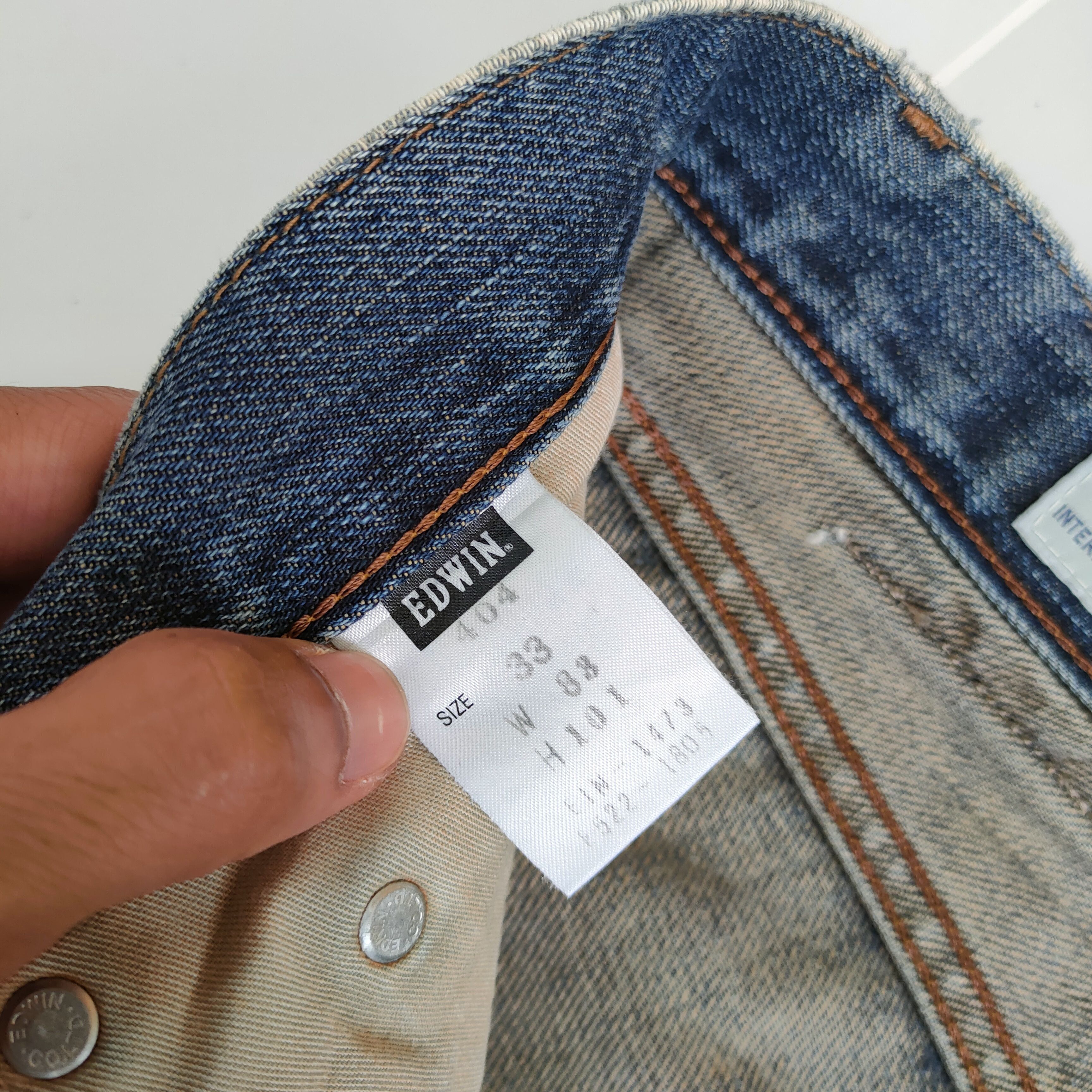 Edwin × Vintage VINTAGE EDWIN FADED JEAN DENIM PANTS Size US 33 - 12 Thumbnail