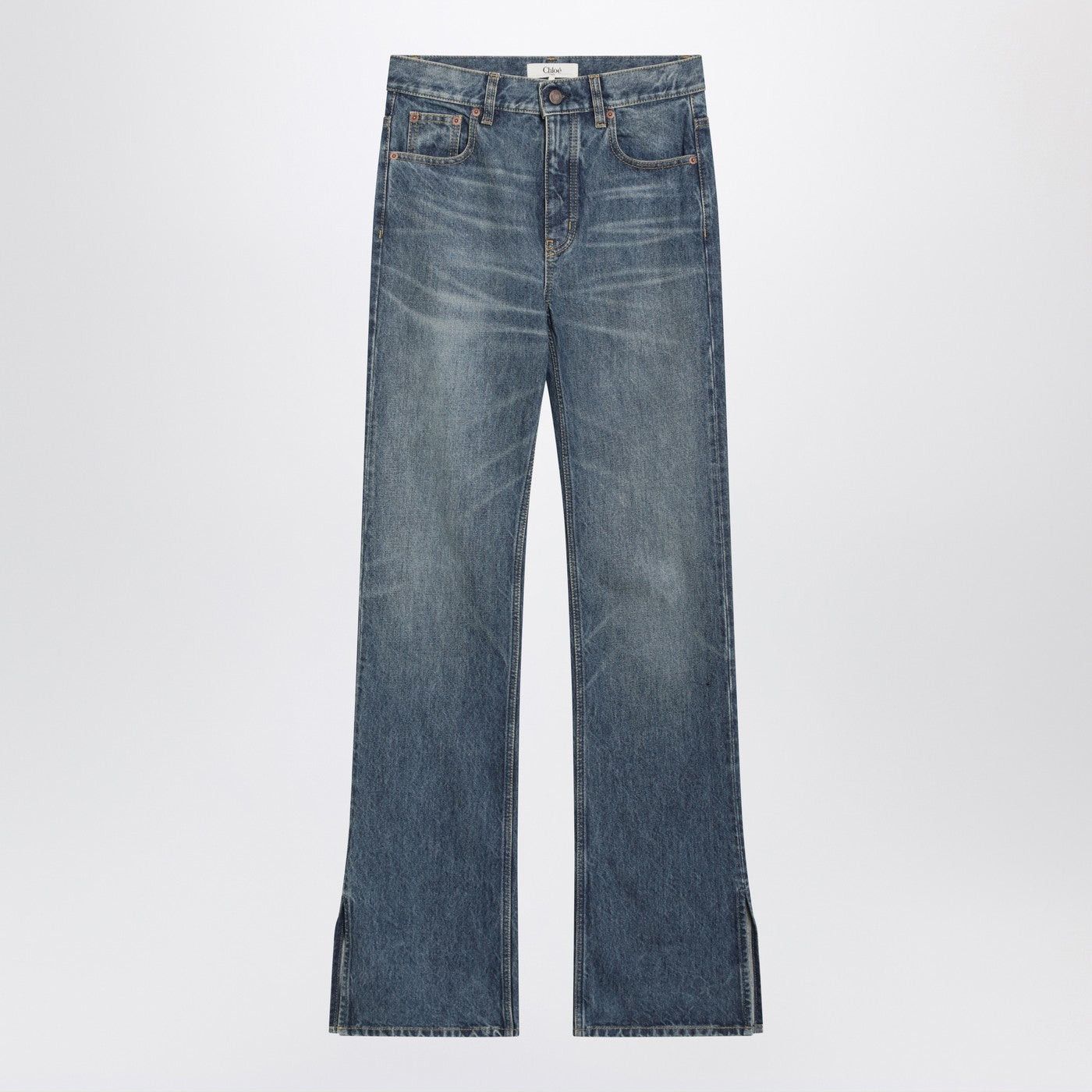 Chloe Chloe Blue Jeans With Slits Size 26" / US 2 / IT 38 - 1 Thumbnail
