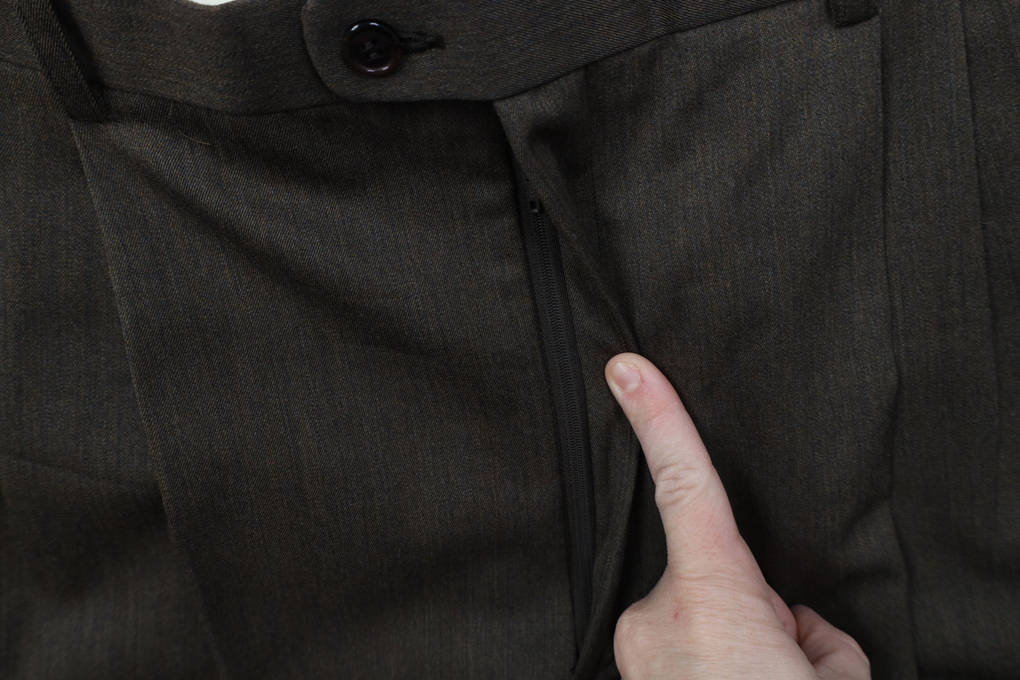Vintage Vintage 90s Streetwear Wide Leg Chino Pants Heather Brown Size US 38 / EU 54 - 5 Thumbnail