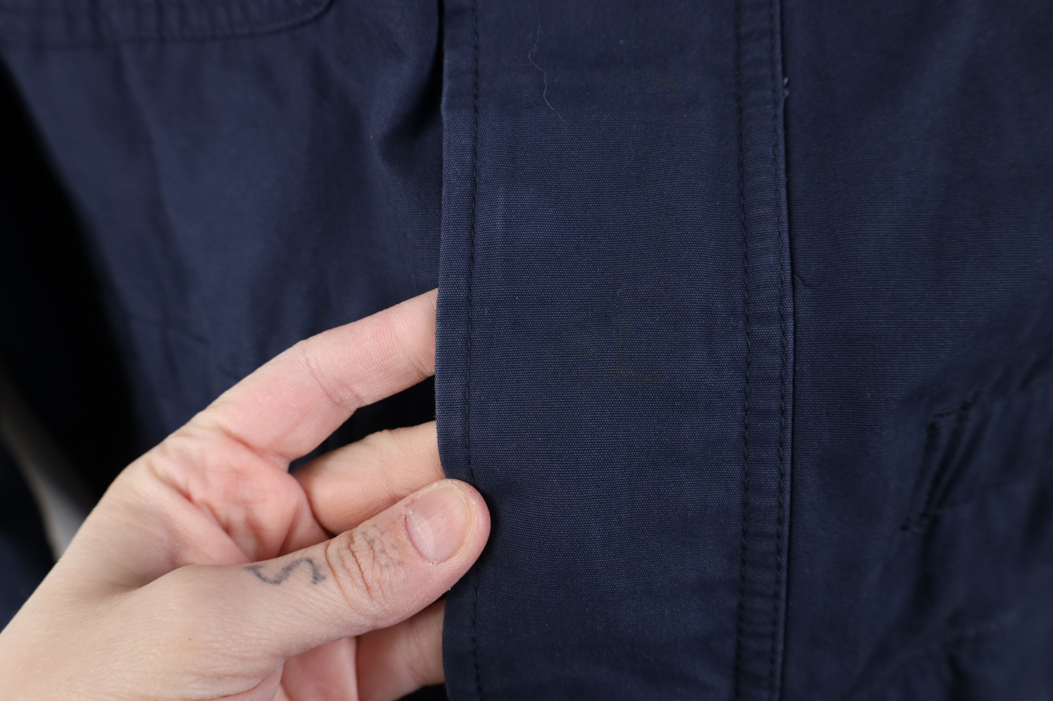 Gap Vintage Y2K Gap Heavyweight Hooded Parka Jacket Navy Blue Size US XL / EU 56 / 4 - 4 Thumbnail