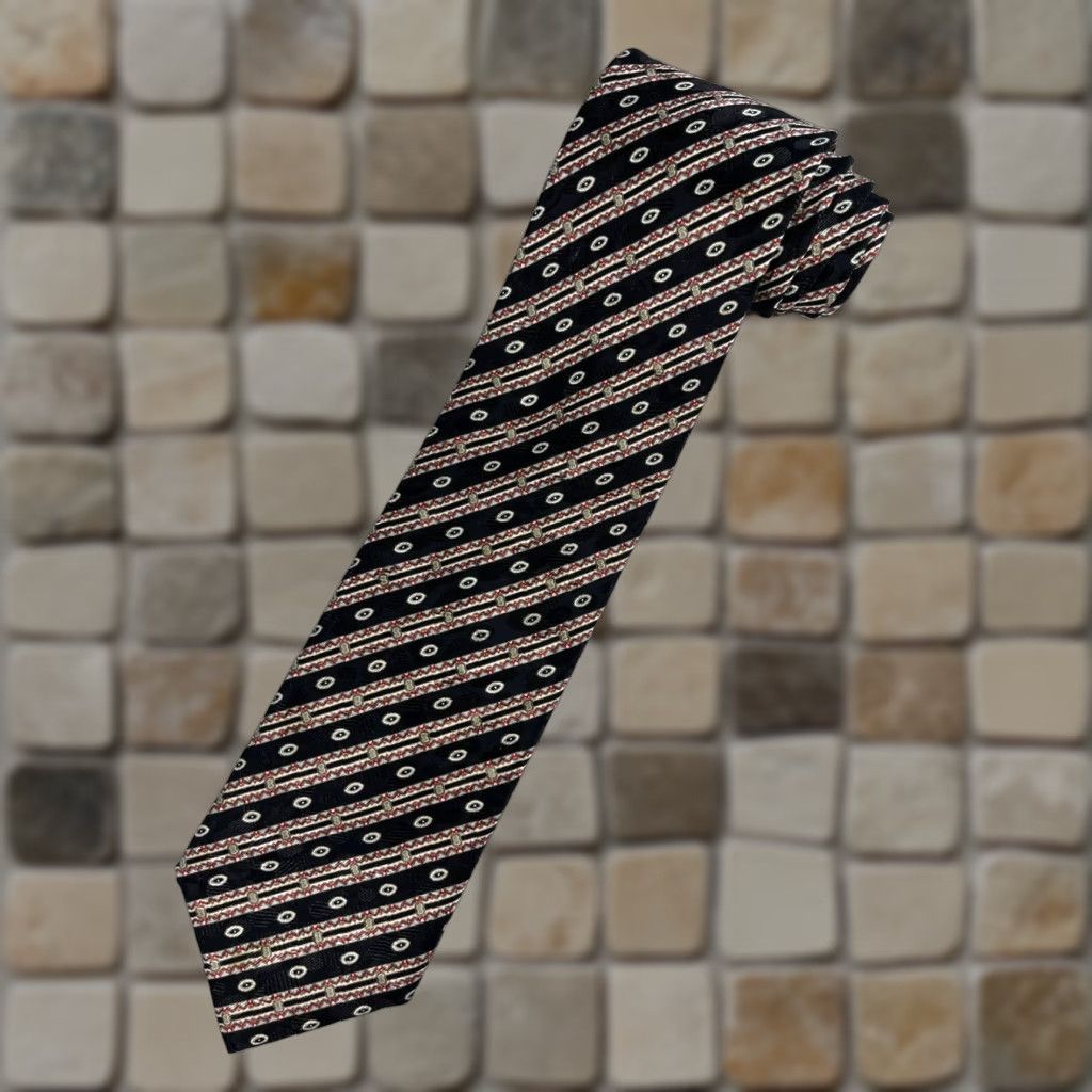 Stefano Ricci VINTAGE Stefano Ricci Silk Tie Striped Geometric Made in Italy Size ONE SIZE - 1 Thumbnail