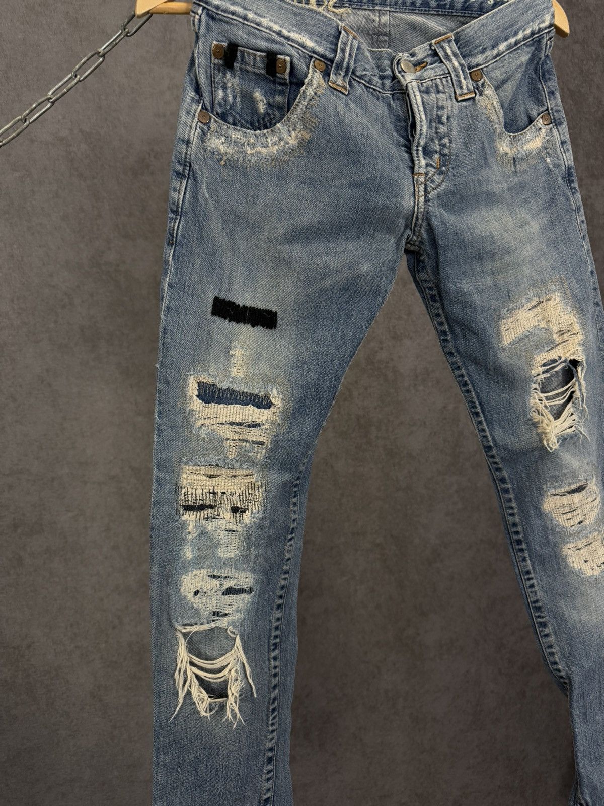 Allsaints Allsaints vintage designer distressed denim jeans Size US 28 / EU 44 - 4 Thumbnail