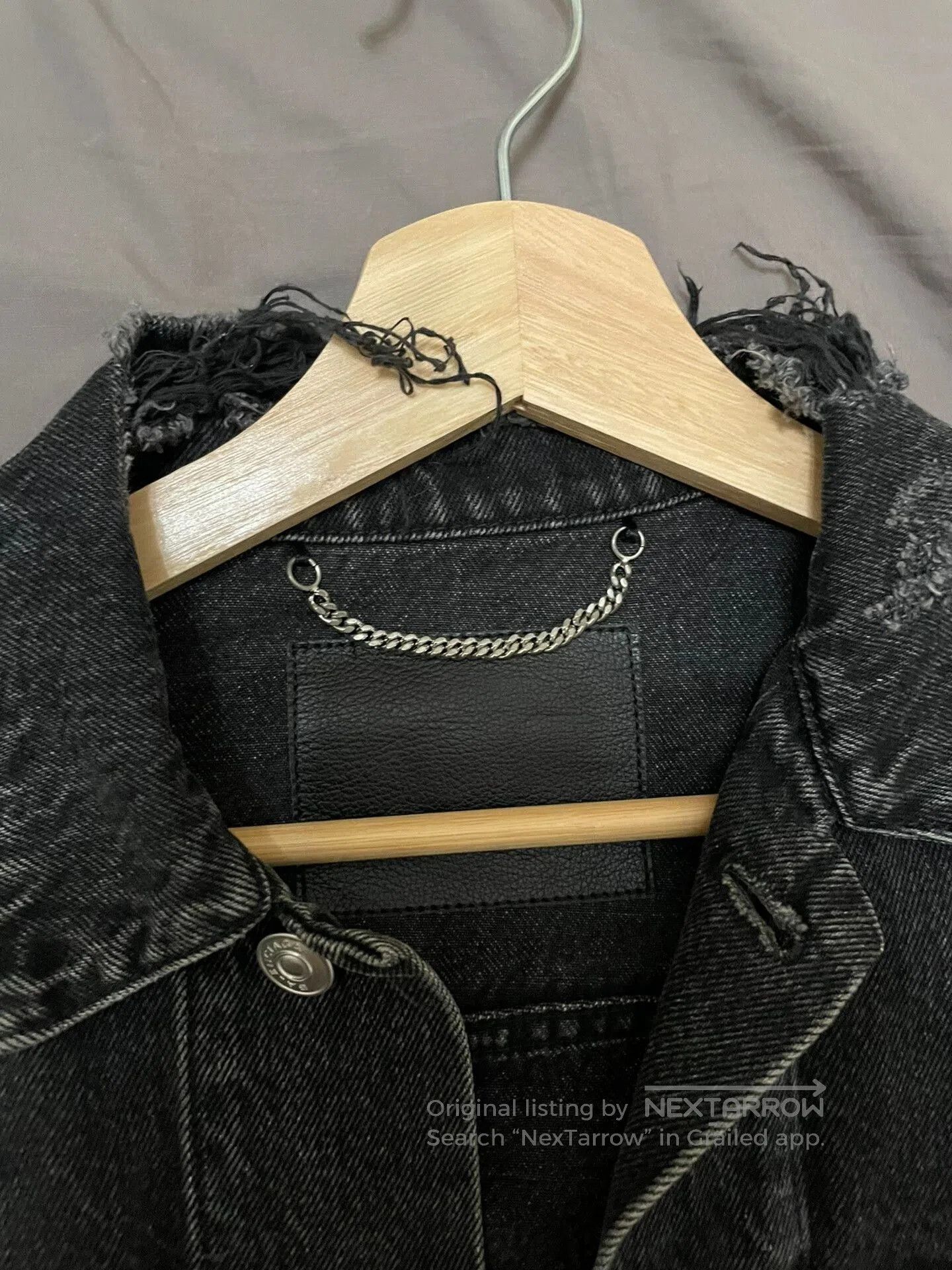 Balenciaga Balenciaga Black Sinners Denim Jacket. Size US S / EU 44-46 / 1 - 3 Thumbnail