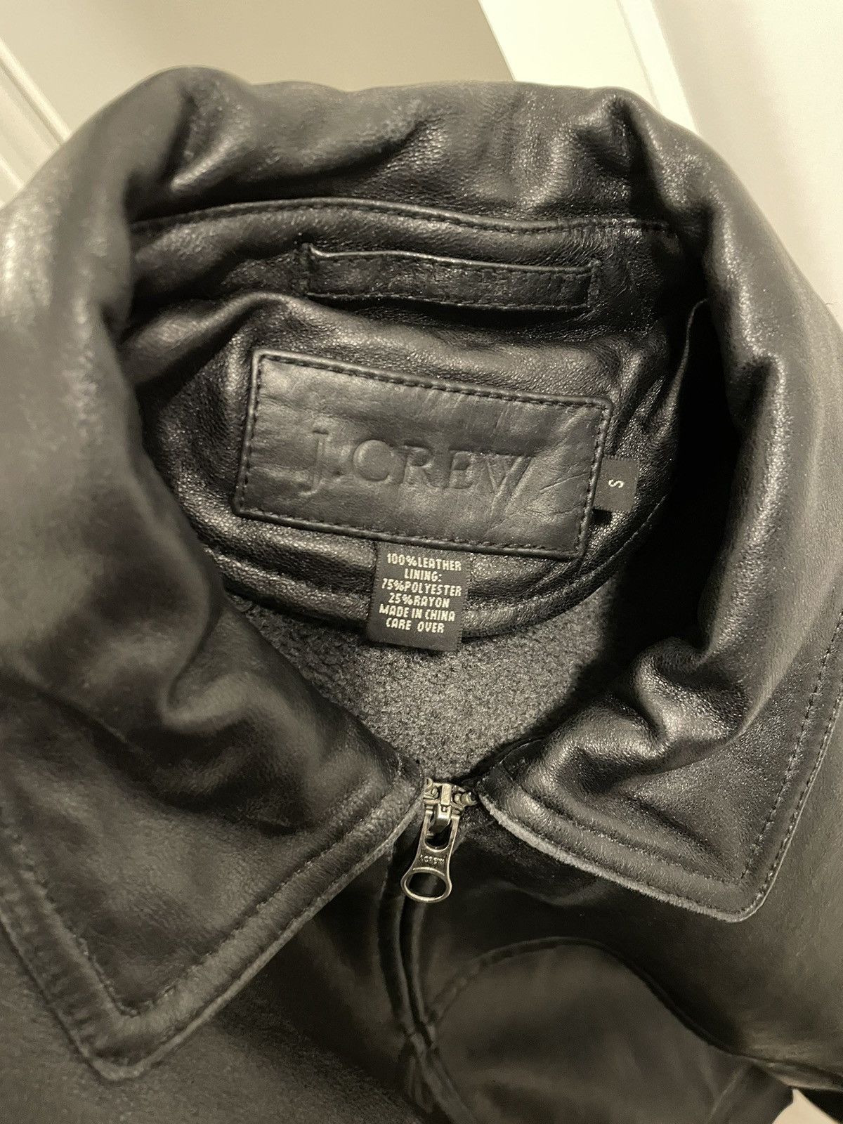 J.Crew J. Crew Black Leather Jacket Size US S / EU 44-46 / 1 - 2 Thumbnail