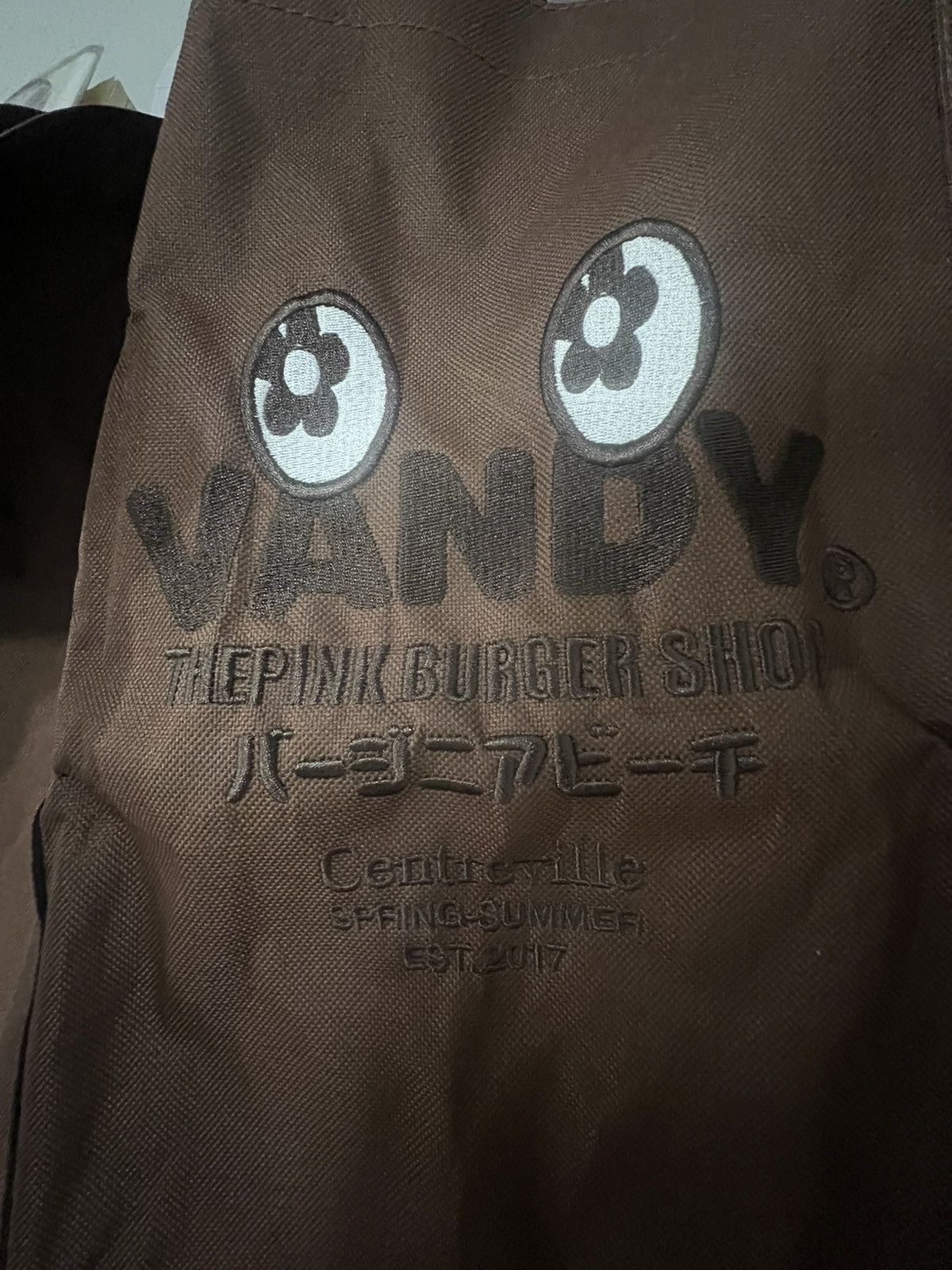 Vandy The Pink Vandythepink Burger Shop Large Tote Bag Brown Size ONE SIZE - 2 Thumbnail