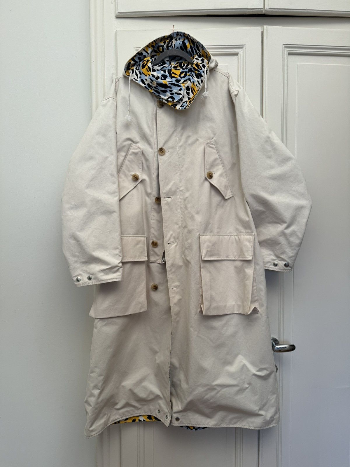 Marni MARNI reversible beige/leopard Coat FW2019 Size US M / EU 48-50 / 2 - 2 Thumbnail