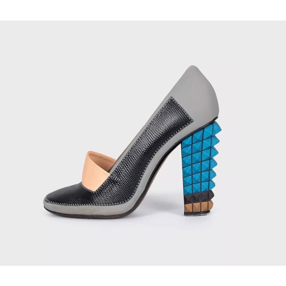 Fendi Fendi Multicolor Heeled Shoes with Removable Detail - Sz.38 Size US 8 / IT 38 - 1 Thumbnail