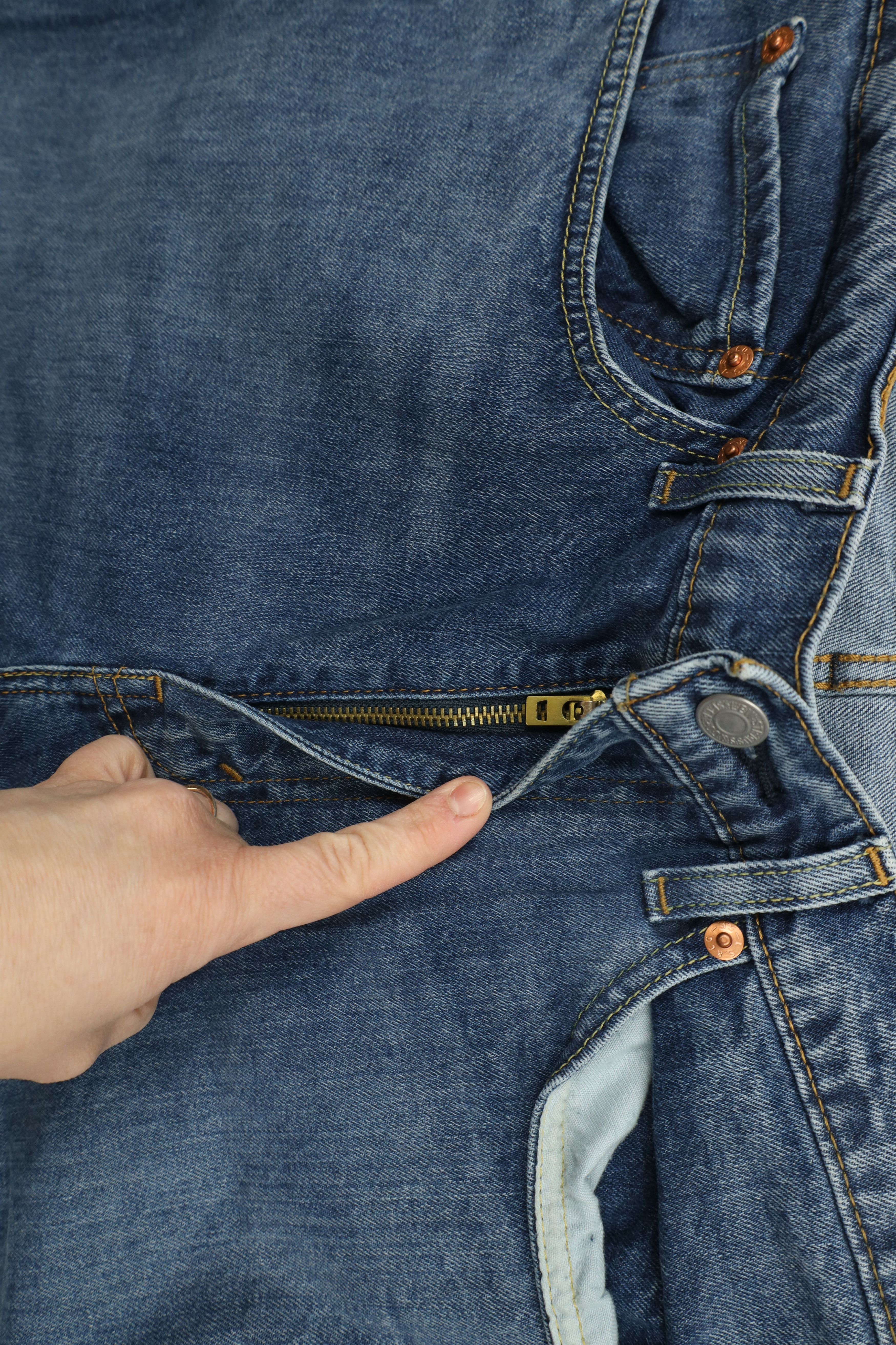 Levi's × Vintage Vintage Y2K Levis 505 Stretch Regular Fit Denim Jeans Blue Size US 34 / EU 50 - 6 Thumbnail