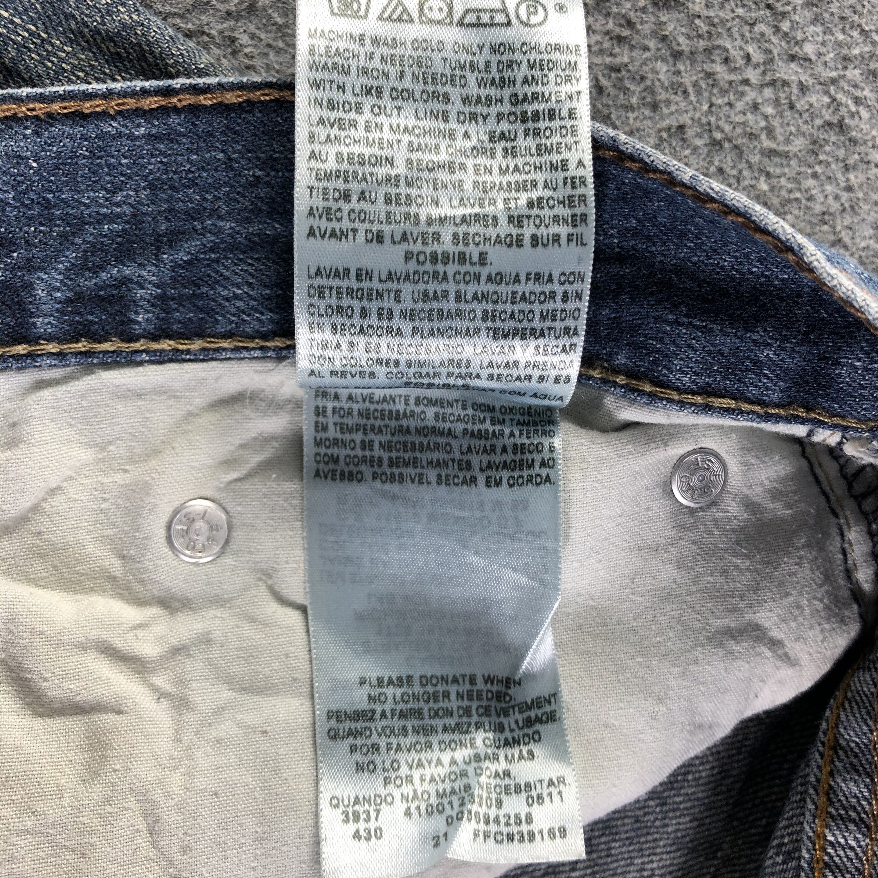 Levi's Vintage Blue Wash Levis 569 Jeans-J3122 Size US 42 / EU 58 - 11 Thumbnail