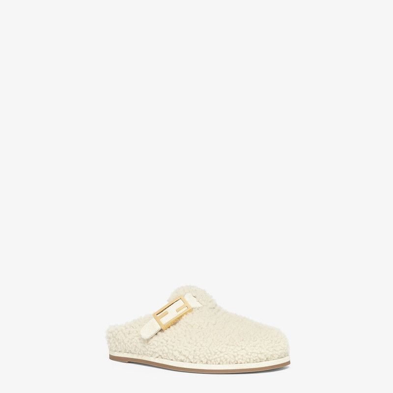 Fendi o1s1wg110226 Feel Mules in Beige Size US 11 / IT 41 - 2 Thumbnail
