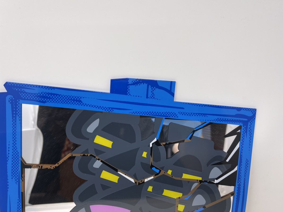 Other ‘Cracked' Screen Printed Mirror by Ermsy - Blue (Ed. of 34) Size ONE SIZE - 3 Thumbnail