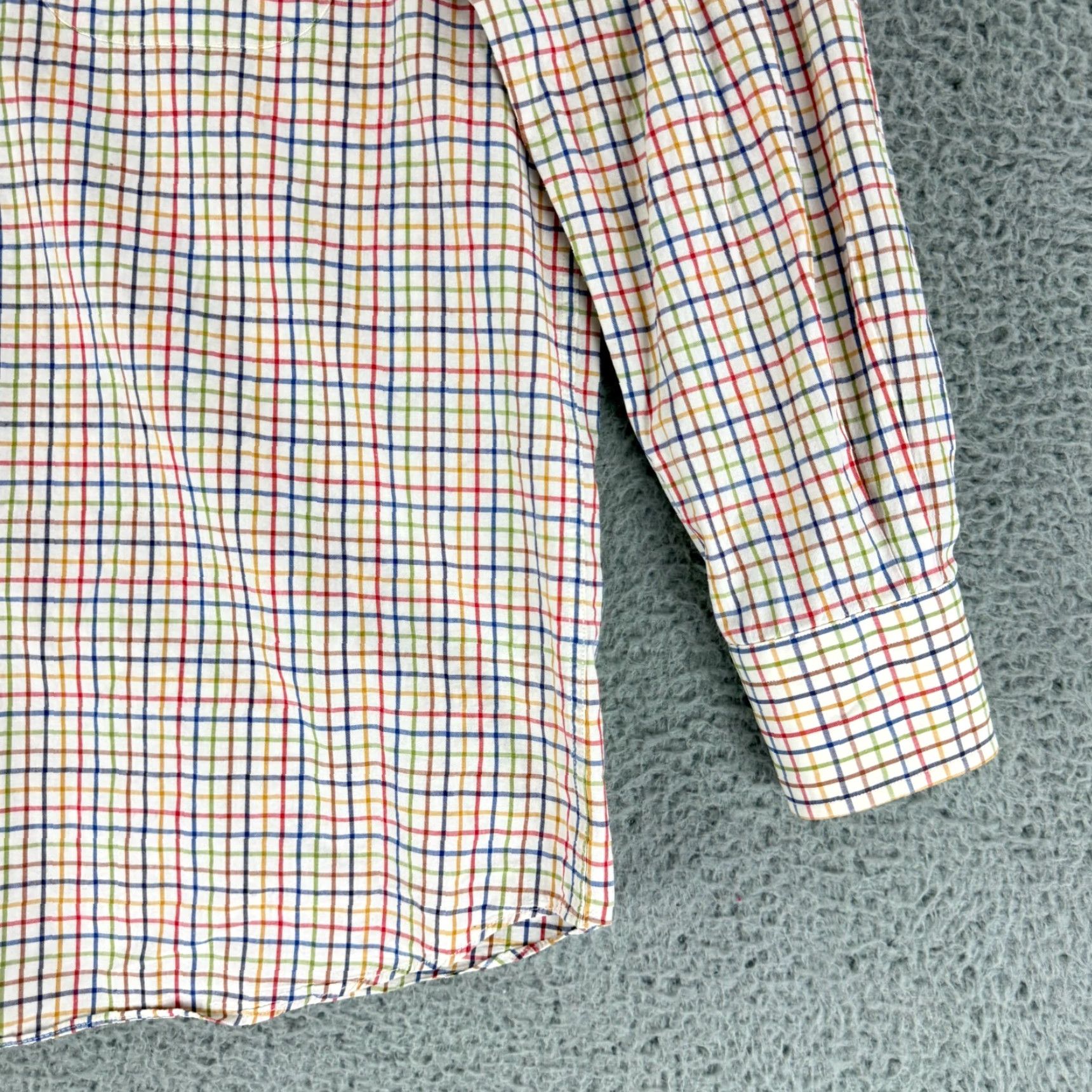 Paul & Shark Paul & Shark Yachting Button-Up Shirt Mens Large Yellow Plaid Long Sleeve Cotton Size US L / EU 52-54 / 3 - 4 Thumbnail