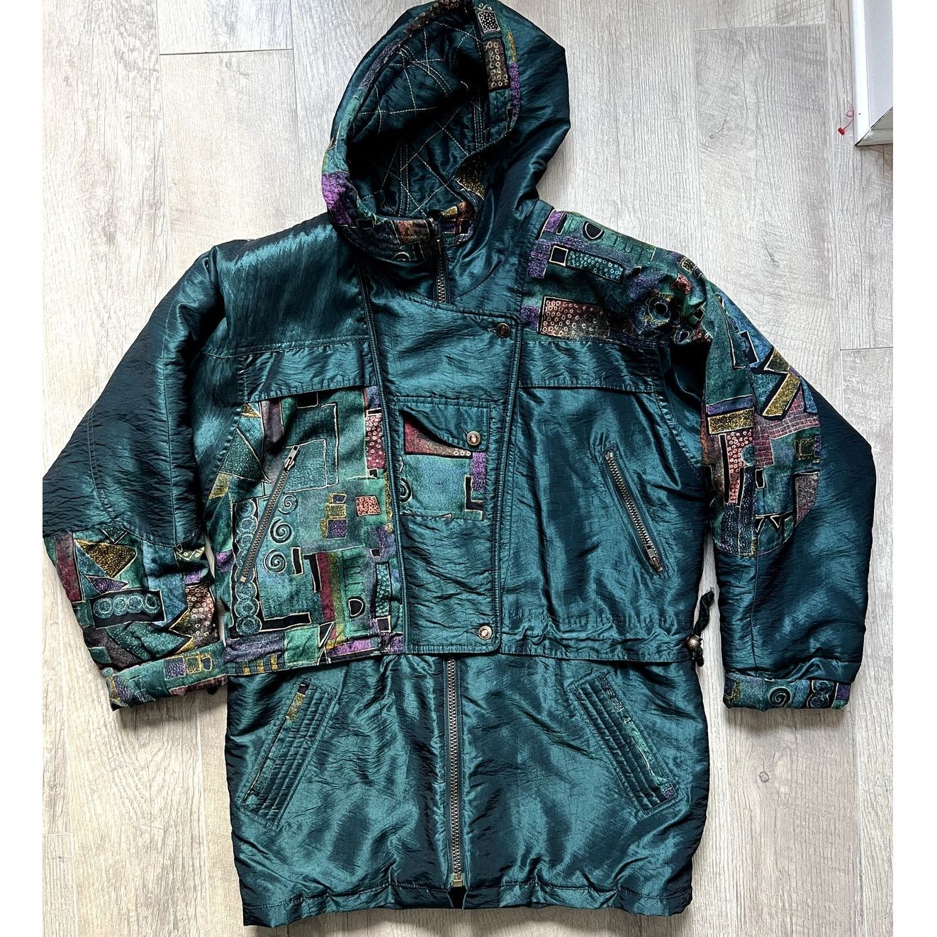 Mulberry Street Vintage Patterned Fall/Winter Coat Size M / US 6-8 / IT 42-44 - 5 Thumbnail