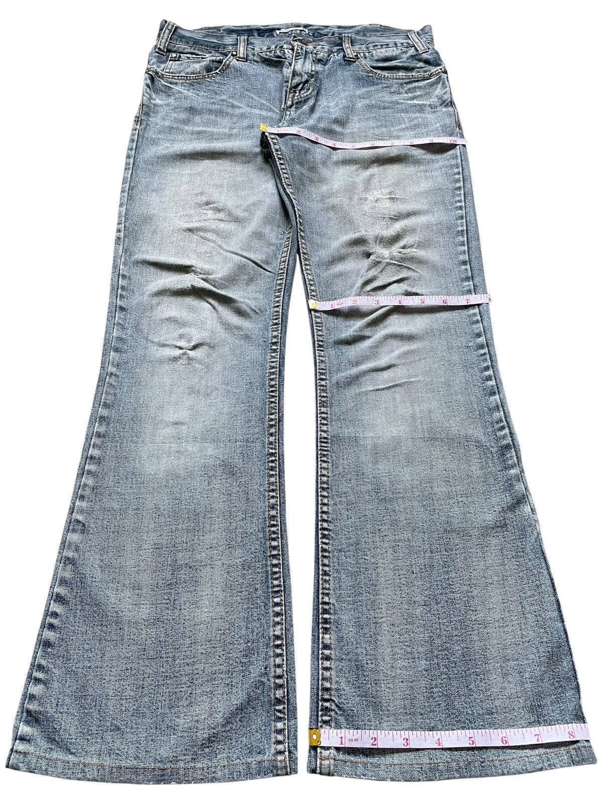 Japanese Brand Vintage Japanese Brand Faded Bootcut Flare Jeans Size US 30 / EU 46 - 15 Thumbnail