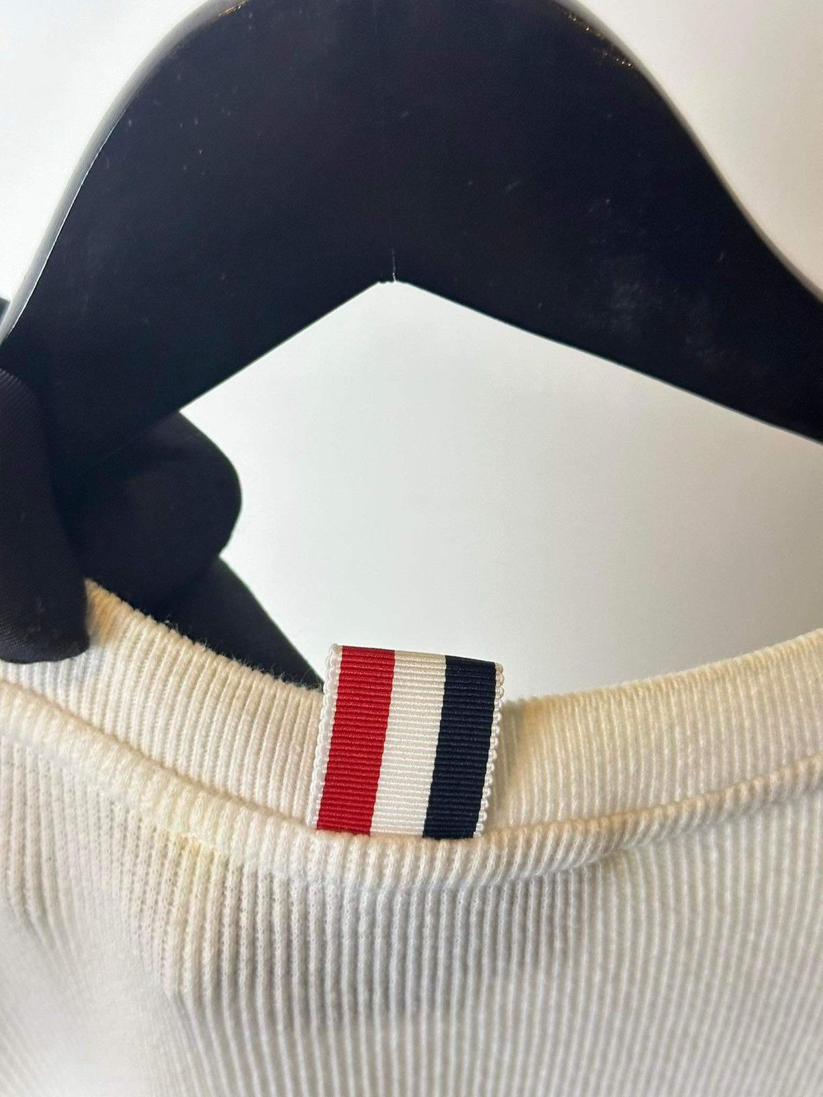 Thom Browne THOM BROWNE “SIDE STRIPES” WOOL T SHIRT Size US M / EU 48-50 / 2 - 9 Thumbnail