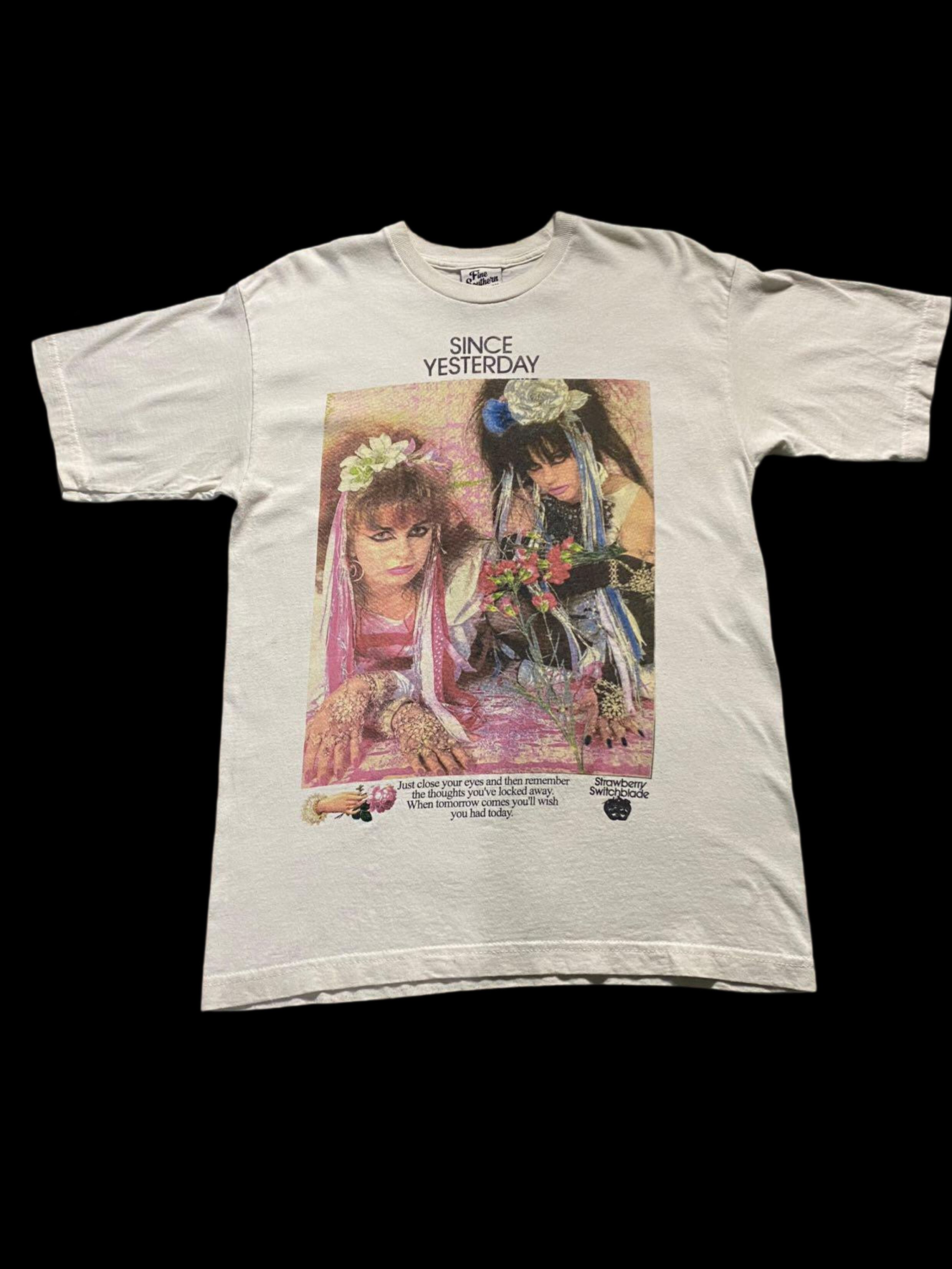 Band Tees Strawberry Switchblade Scottish Pop Duo 80s Since Yesterday Size US M / EU 48-50 / 2 - 6 Thumbnail