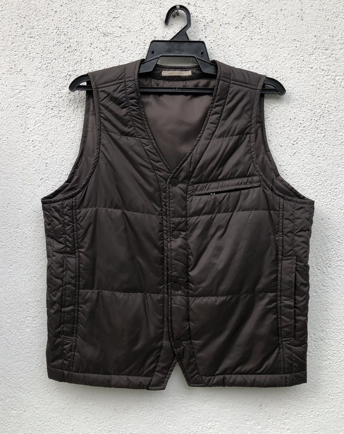 Japanese Brand Crocodile Japan Fabric Light Puffer West Jacket Size US L / EU 52-54 / 3 - 2 Thumbnail